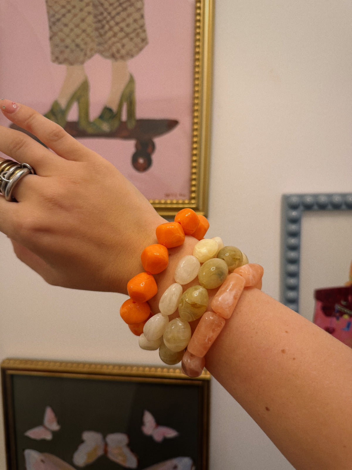 The Fall Bracelet Stack - Orange Combo
