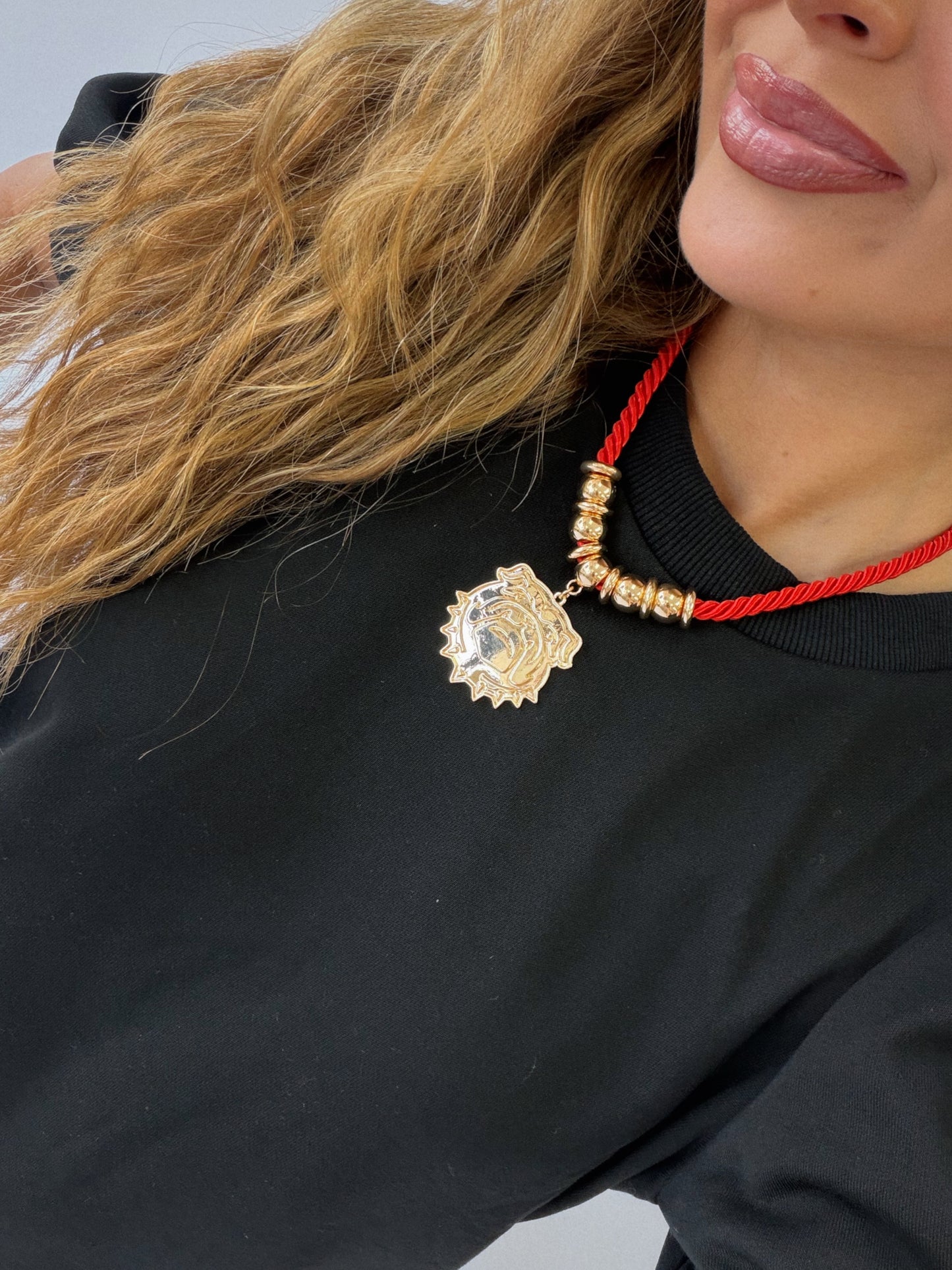 Bulldog Rope Necklace - Gold
