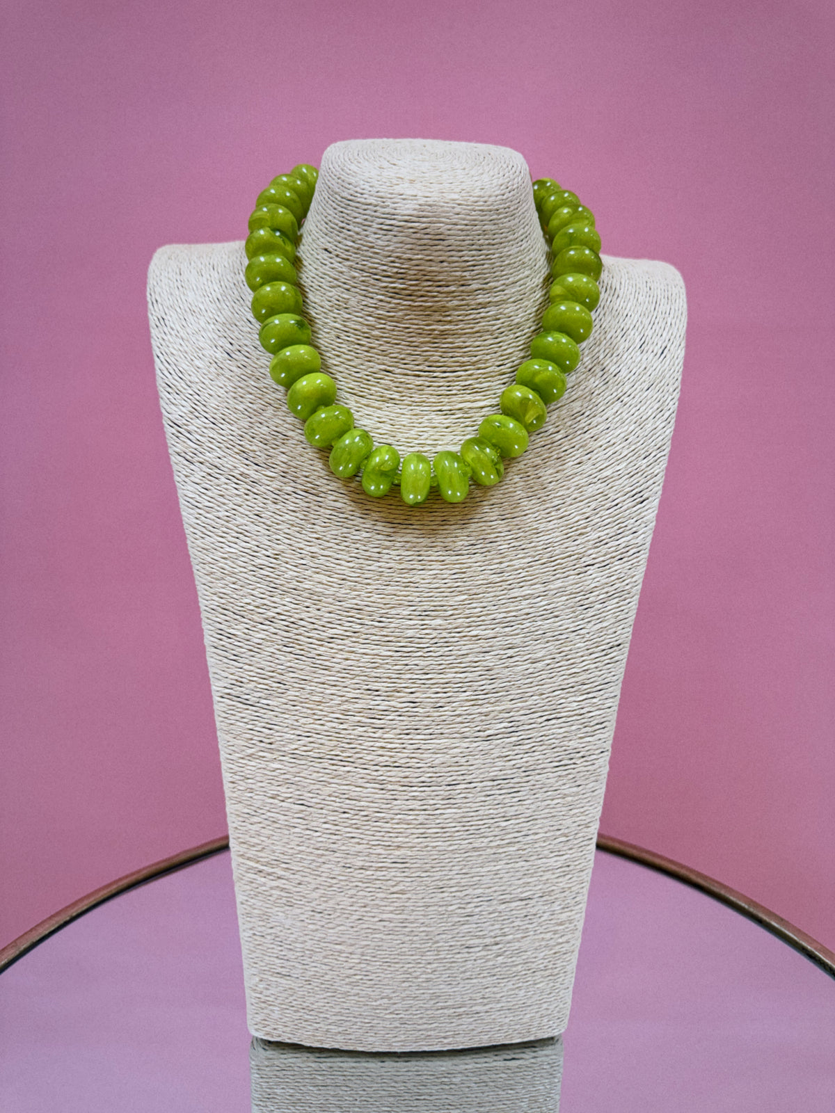 The Playful Pop Necklace - Chartreuse