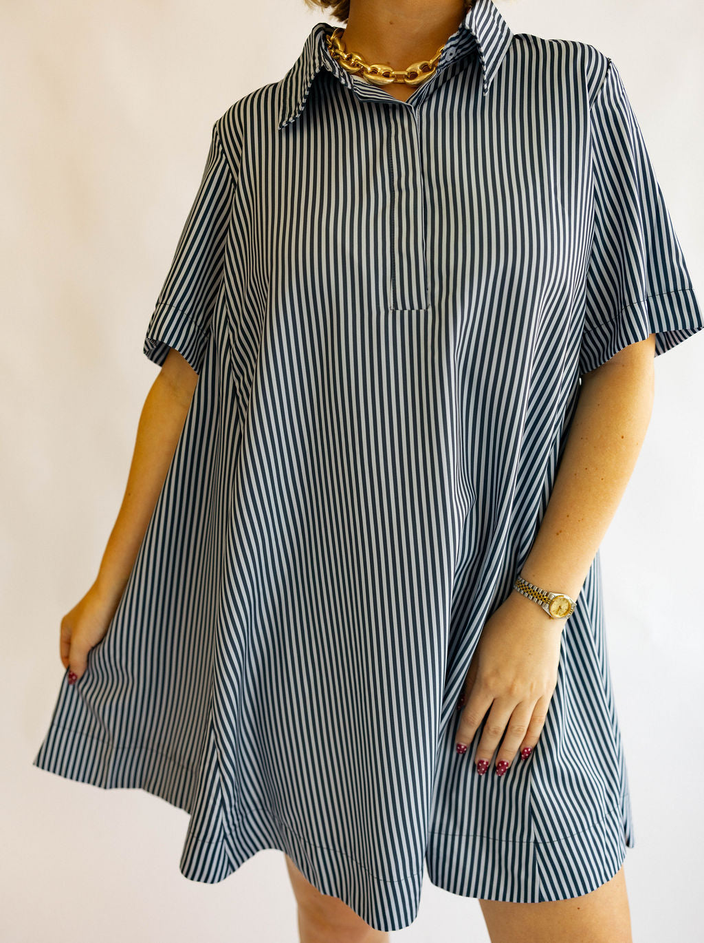 Game Day Classic Dress - Blue & Navy