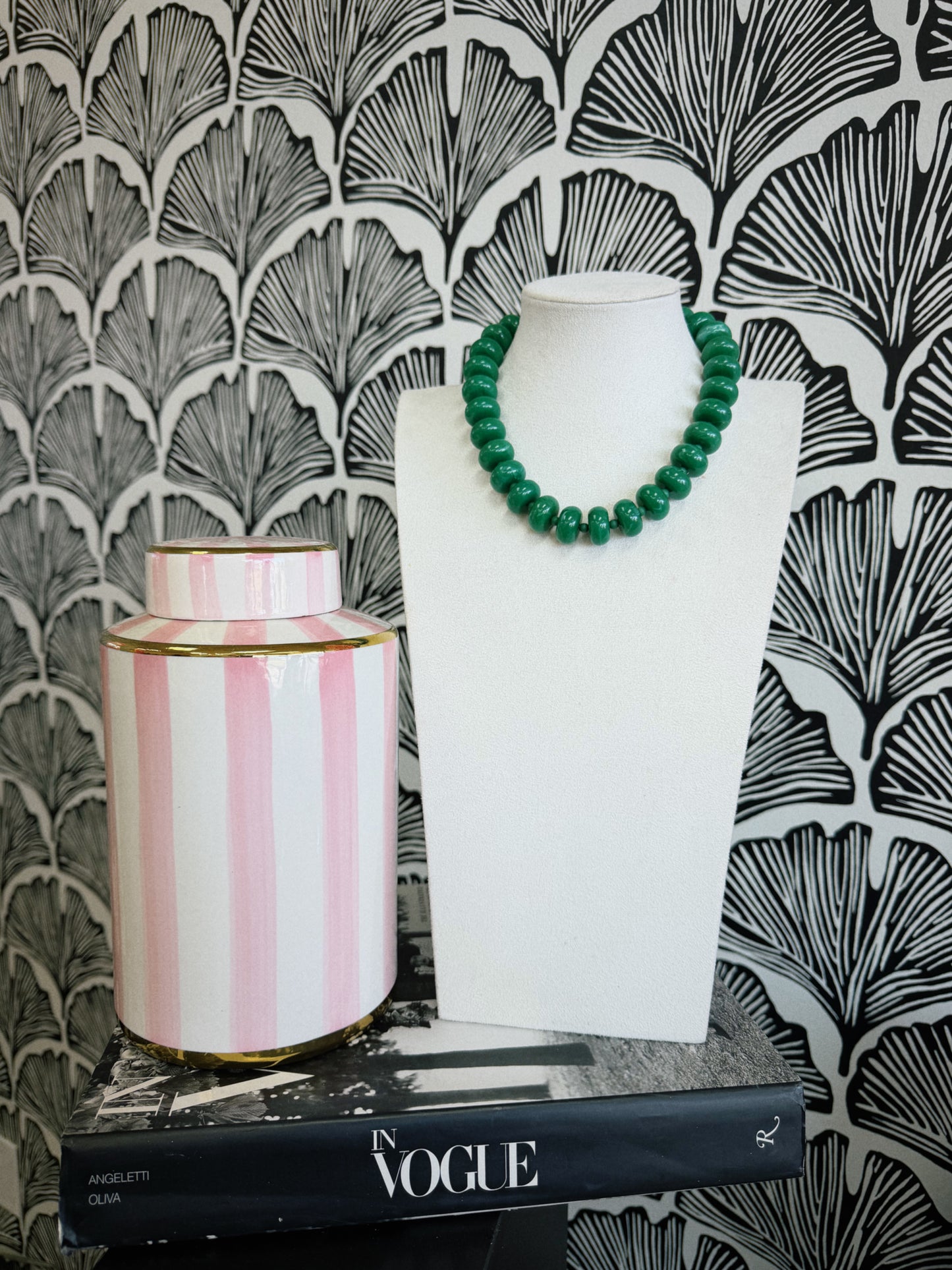 Bold Bead Babe Necklace - Green