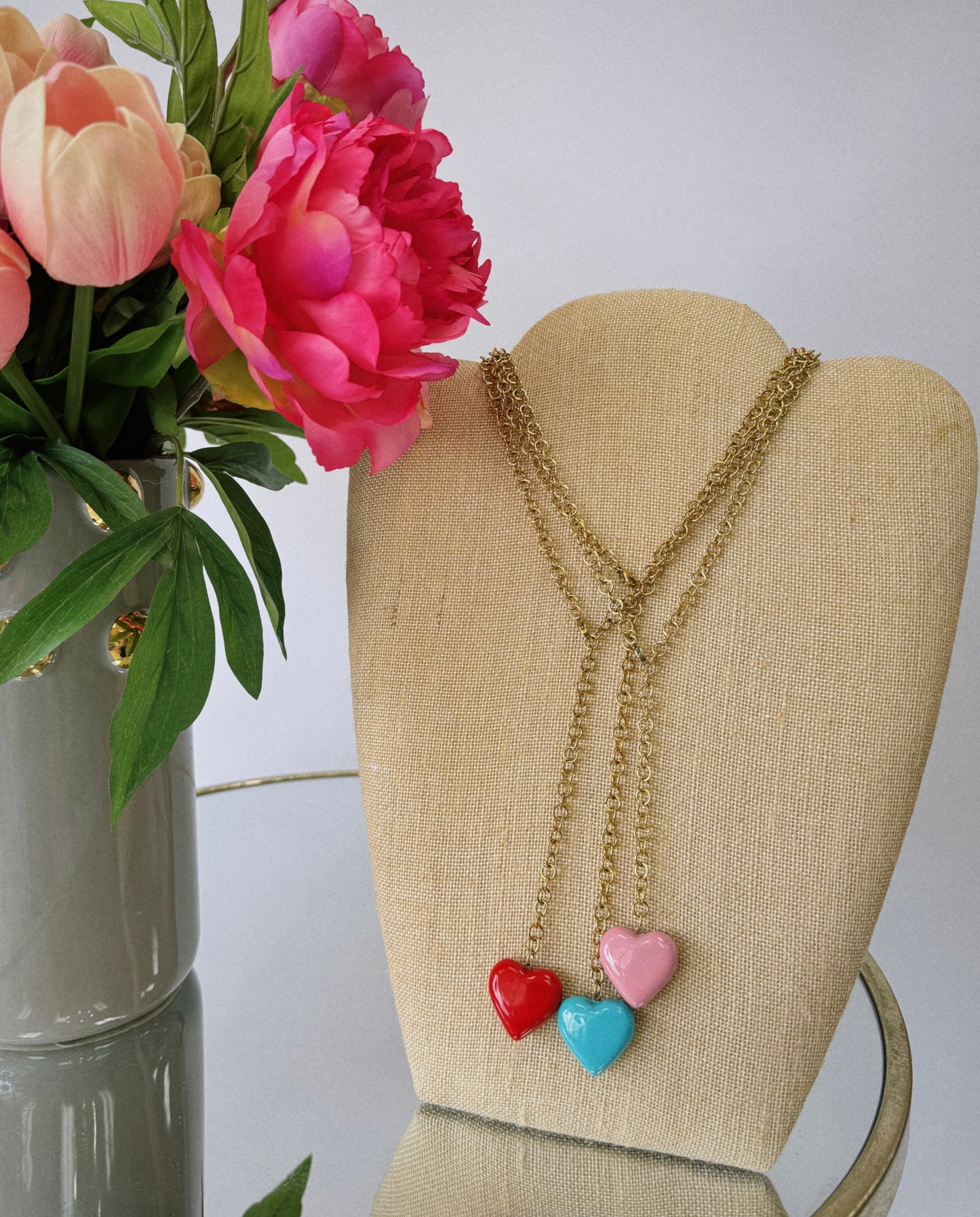 Candy Heart Wrap Necklace