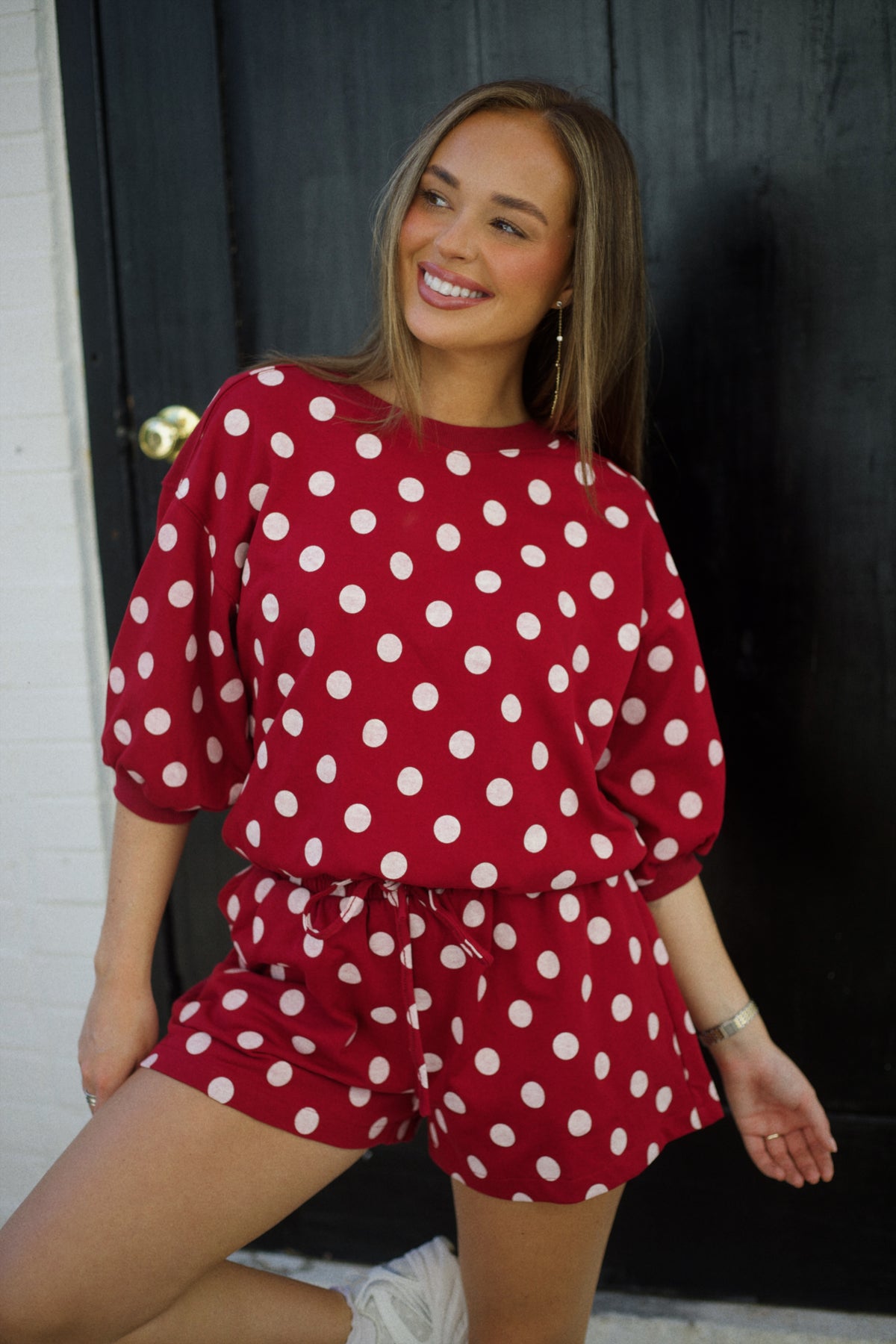 The Epic Polka Dot Set - Burgundy