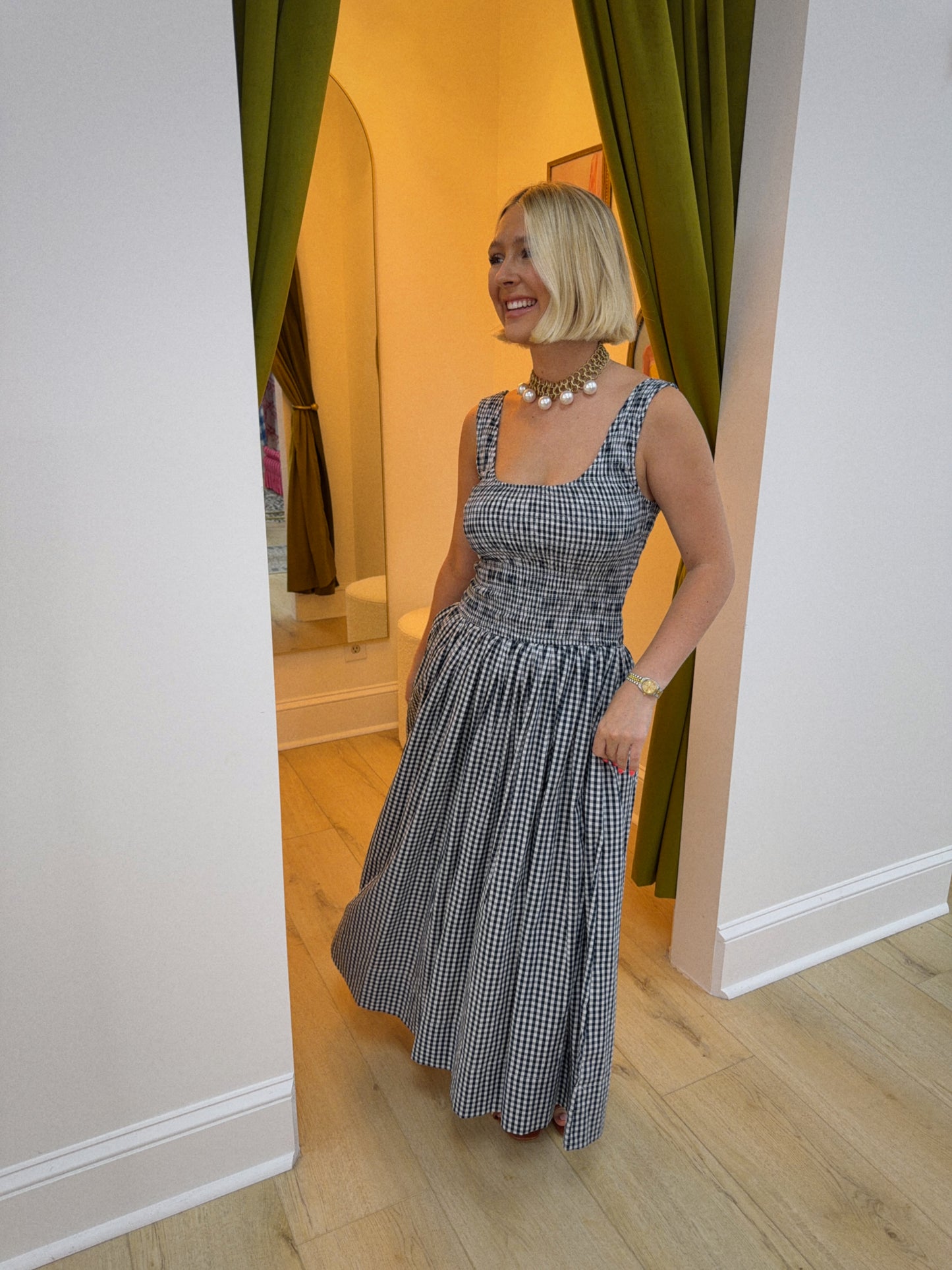 The Georgia Gingham Maxi
