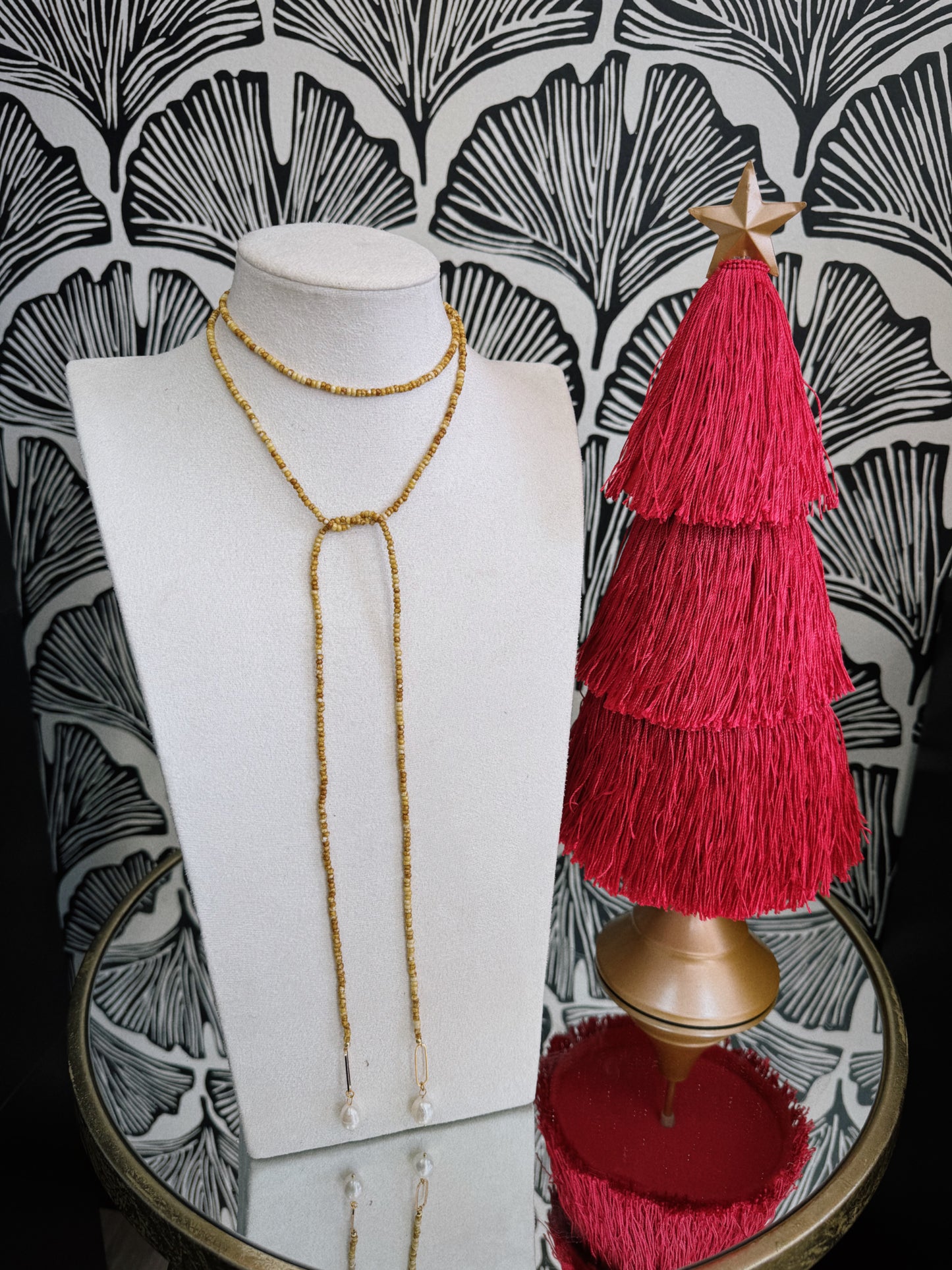 Twist & Go Necklace - Mustard