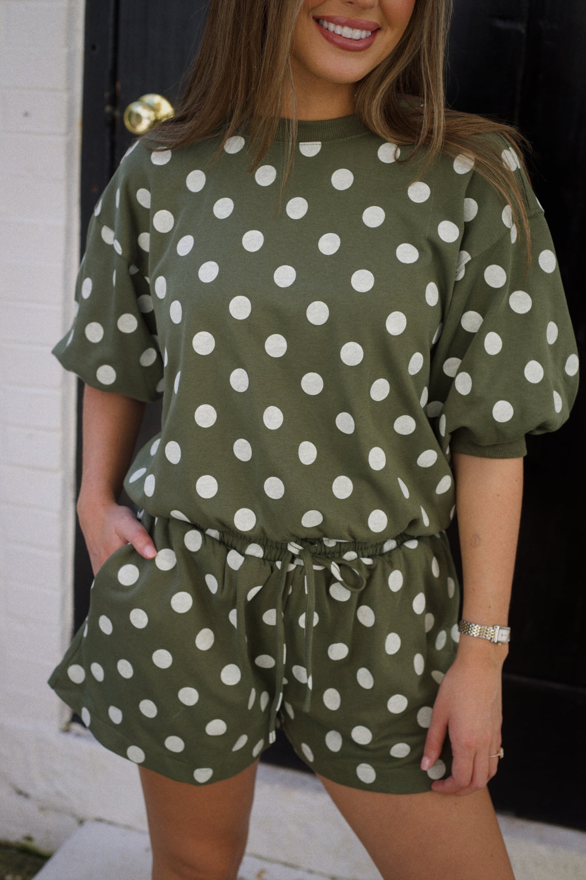 The Epic Polka Dot Set - Olive