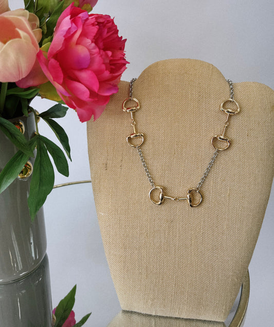 Horsebit Charm Necklace