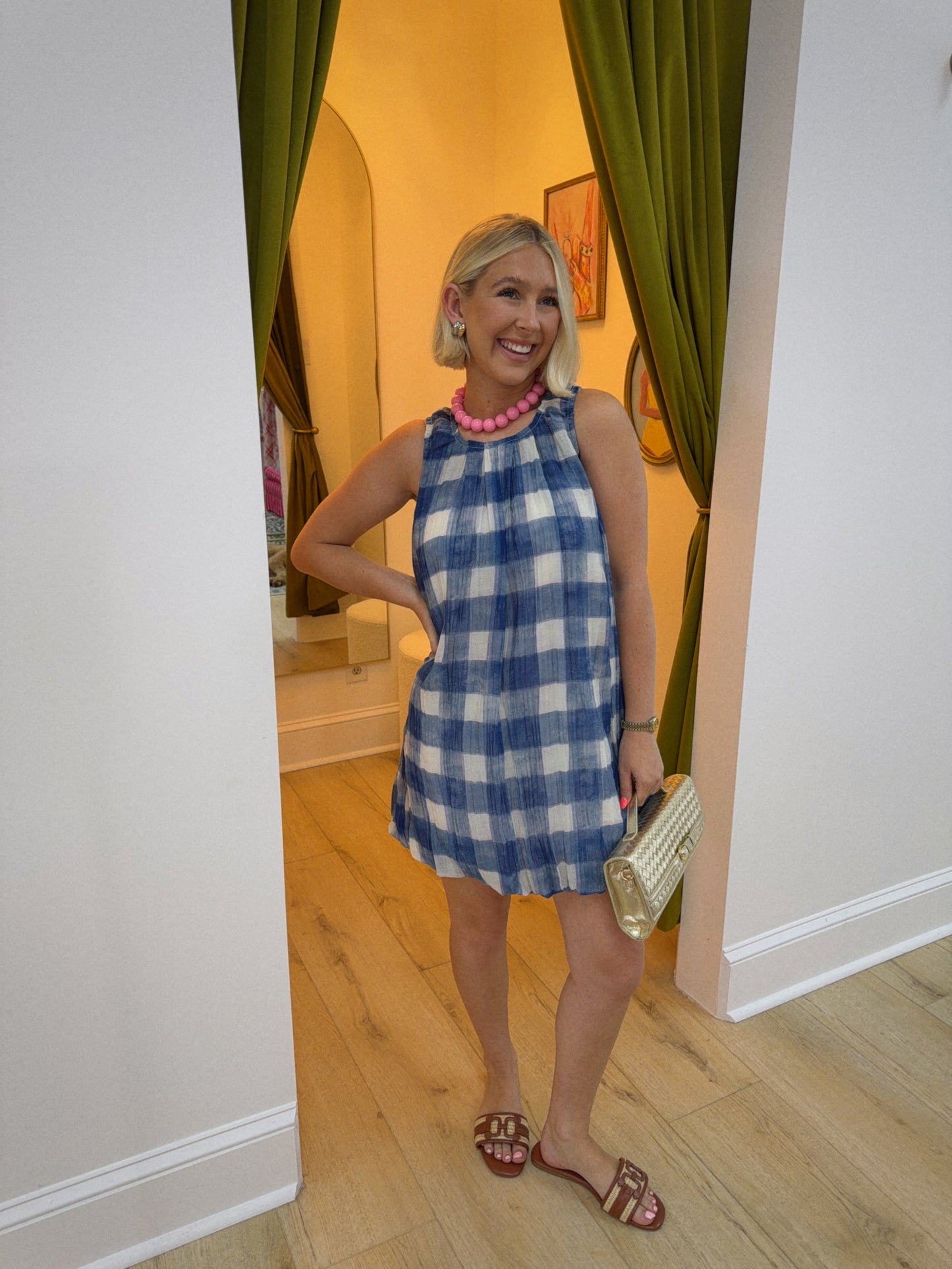Backroads Bubble Mini Dress