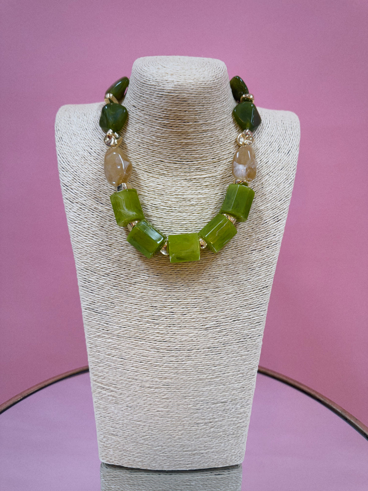 The Paloma Necklace - Chartreuse
