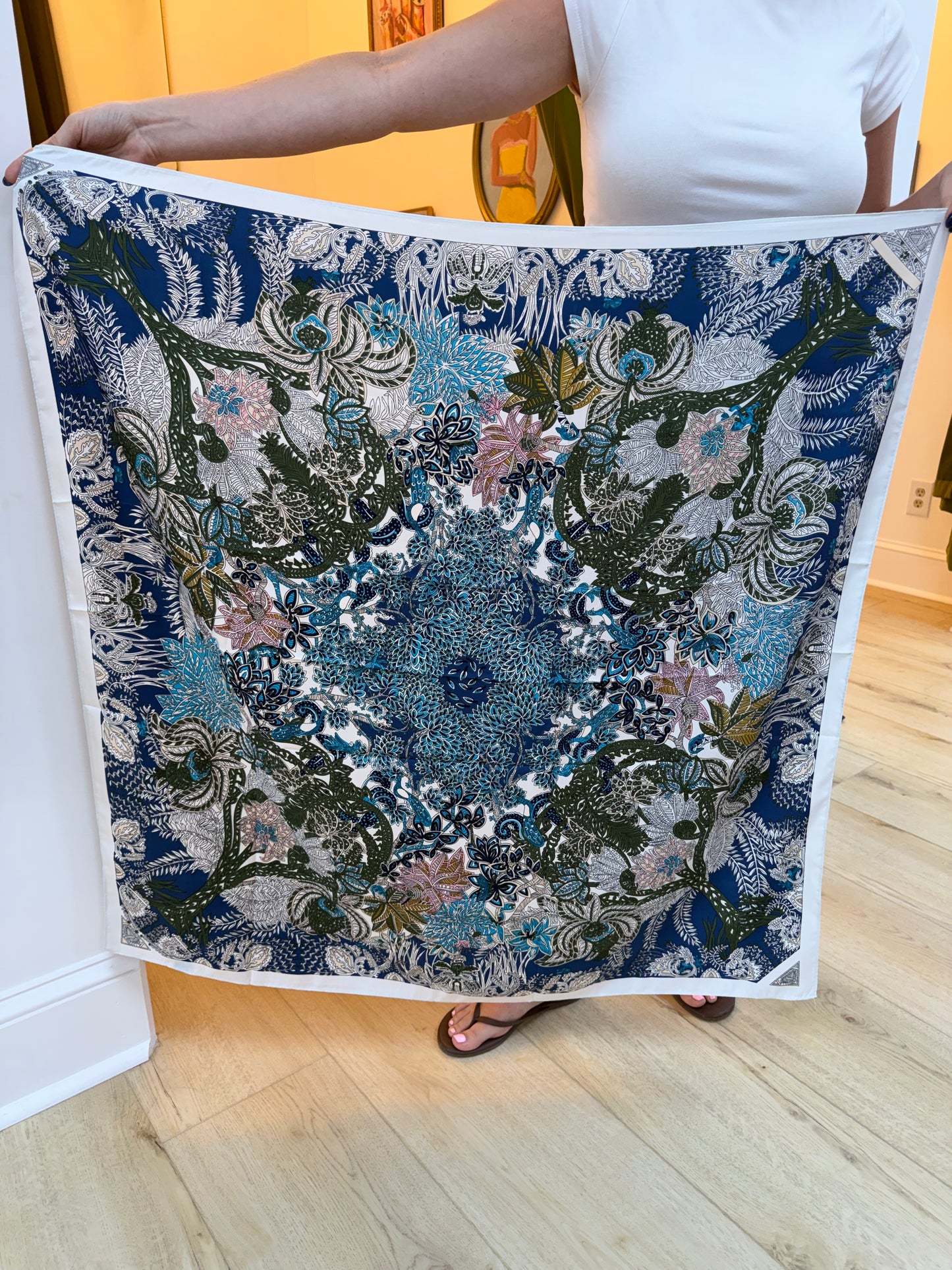 Garden Scarf - Blue