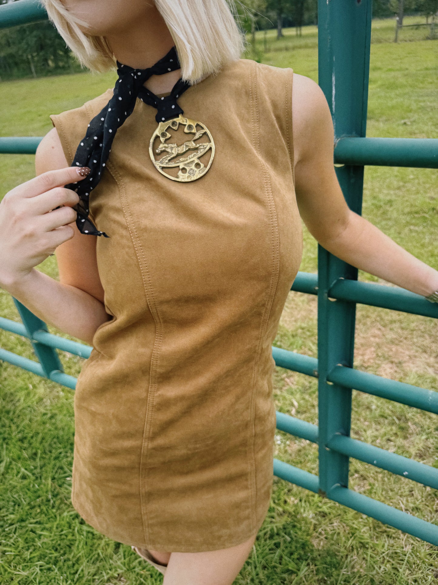 Rodeo Relic Vintage Pendant Scarf Necklace