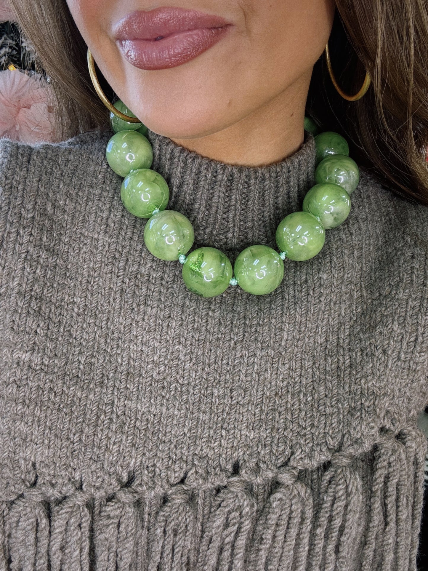 Sweet Ball Necklace - Green