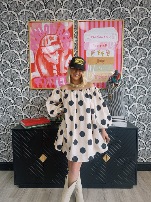 Polka Pop Mini Dress