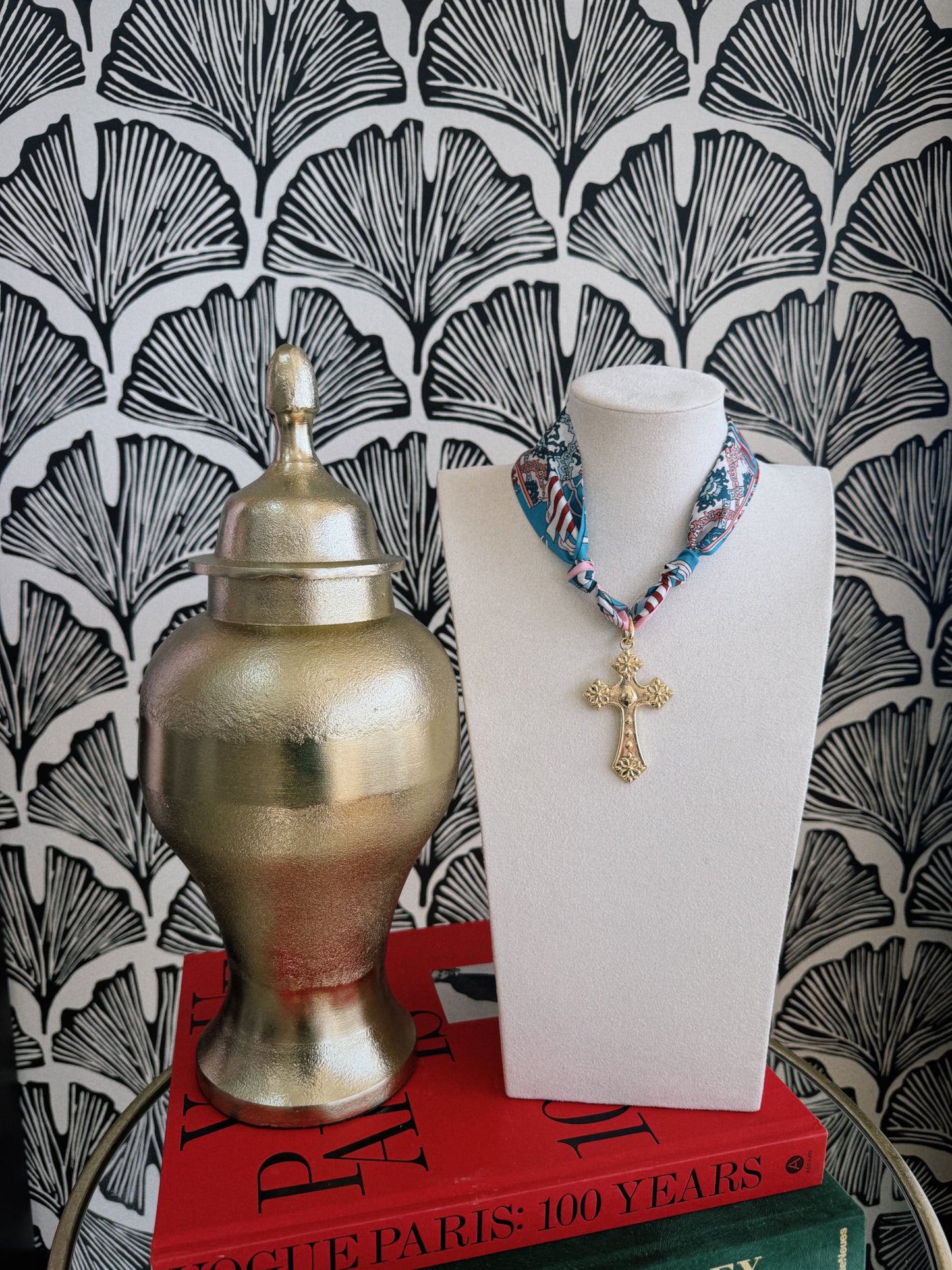 Cross It Scarf Necklace