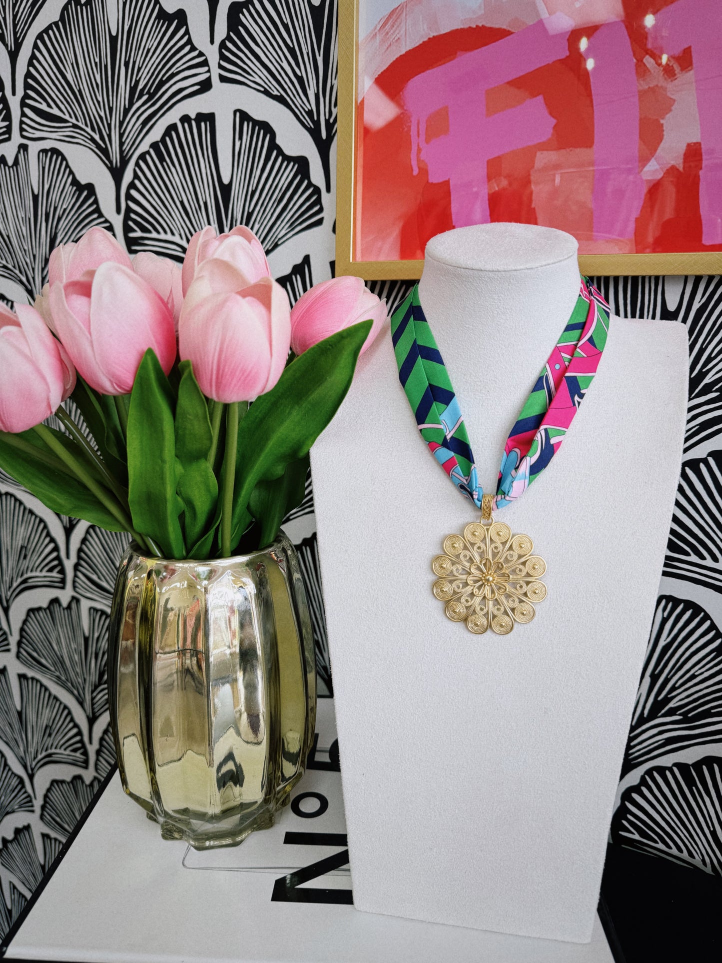 Colorful Scarf Necklace