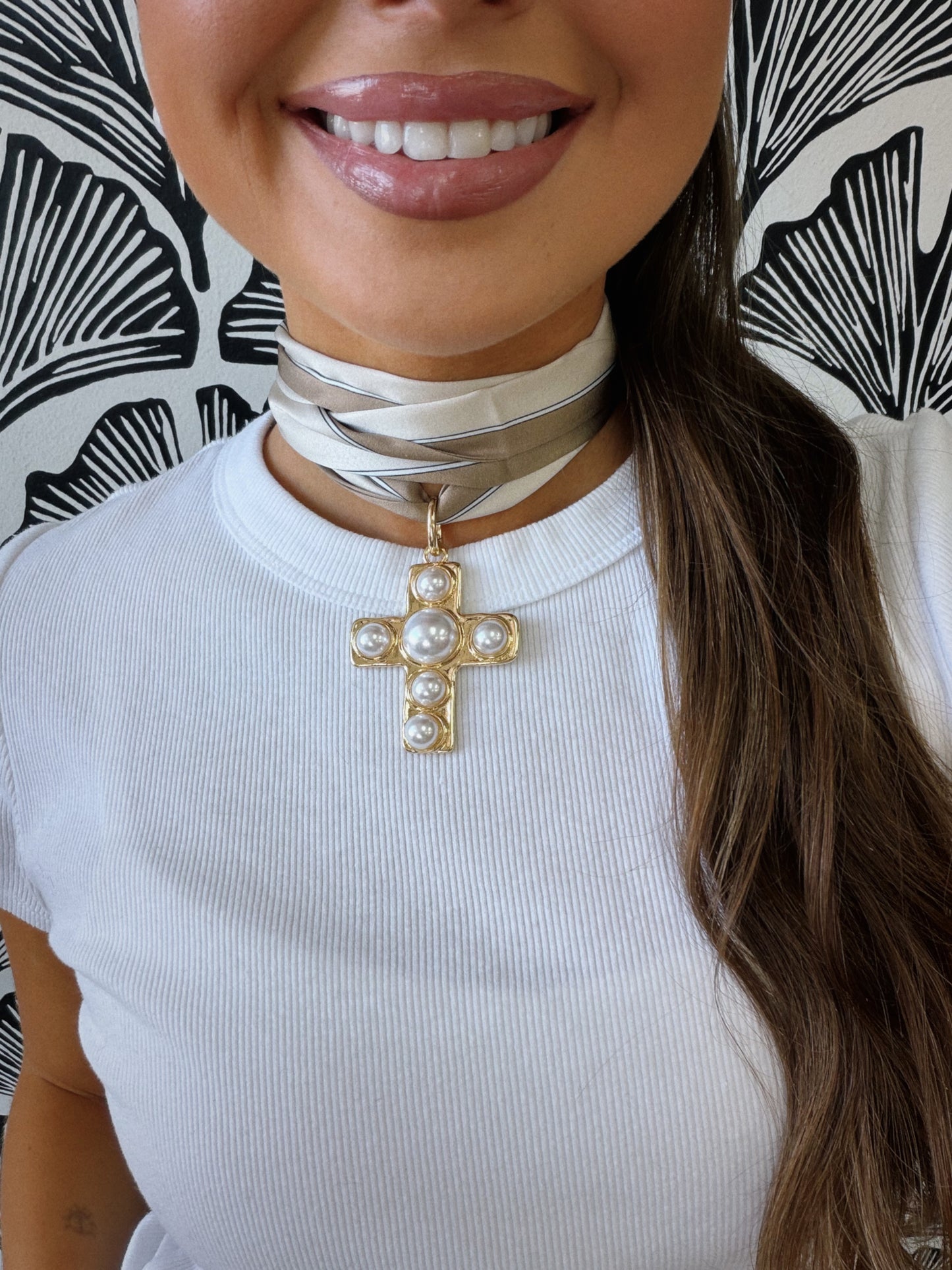 Hold Back Scarf Necklace