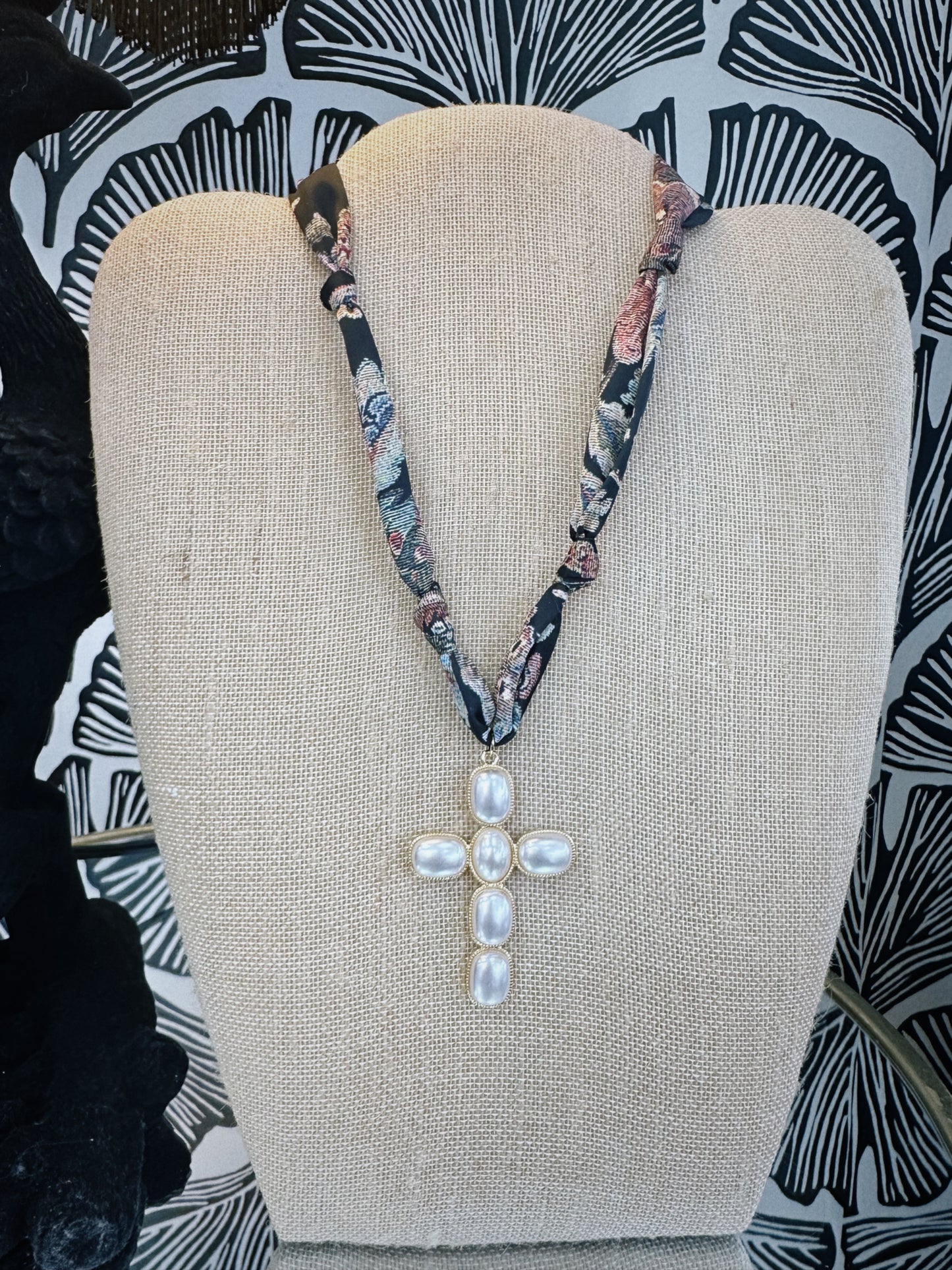 Moon Mist Scarf Necklace