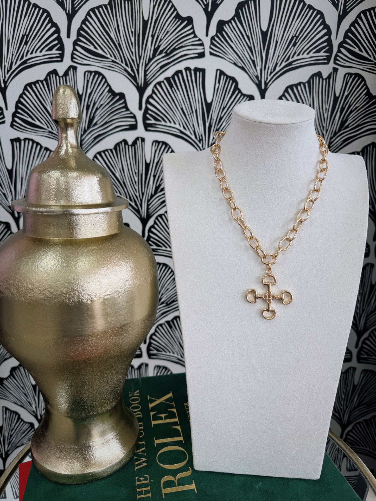 Golden Hour Cross Necklace