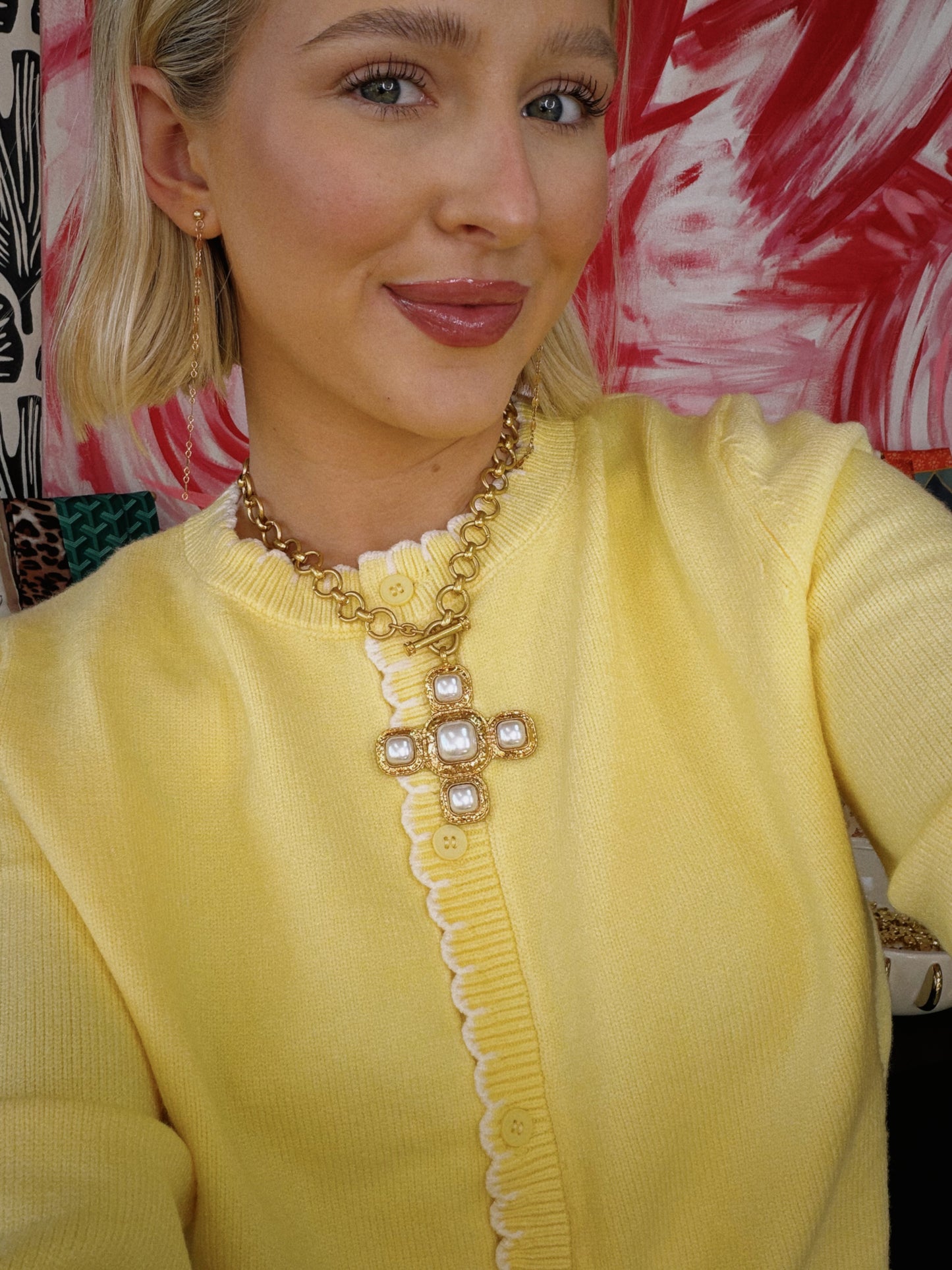 Modern Faith Pearl Necklace