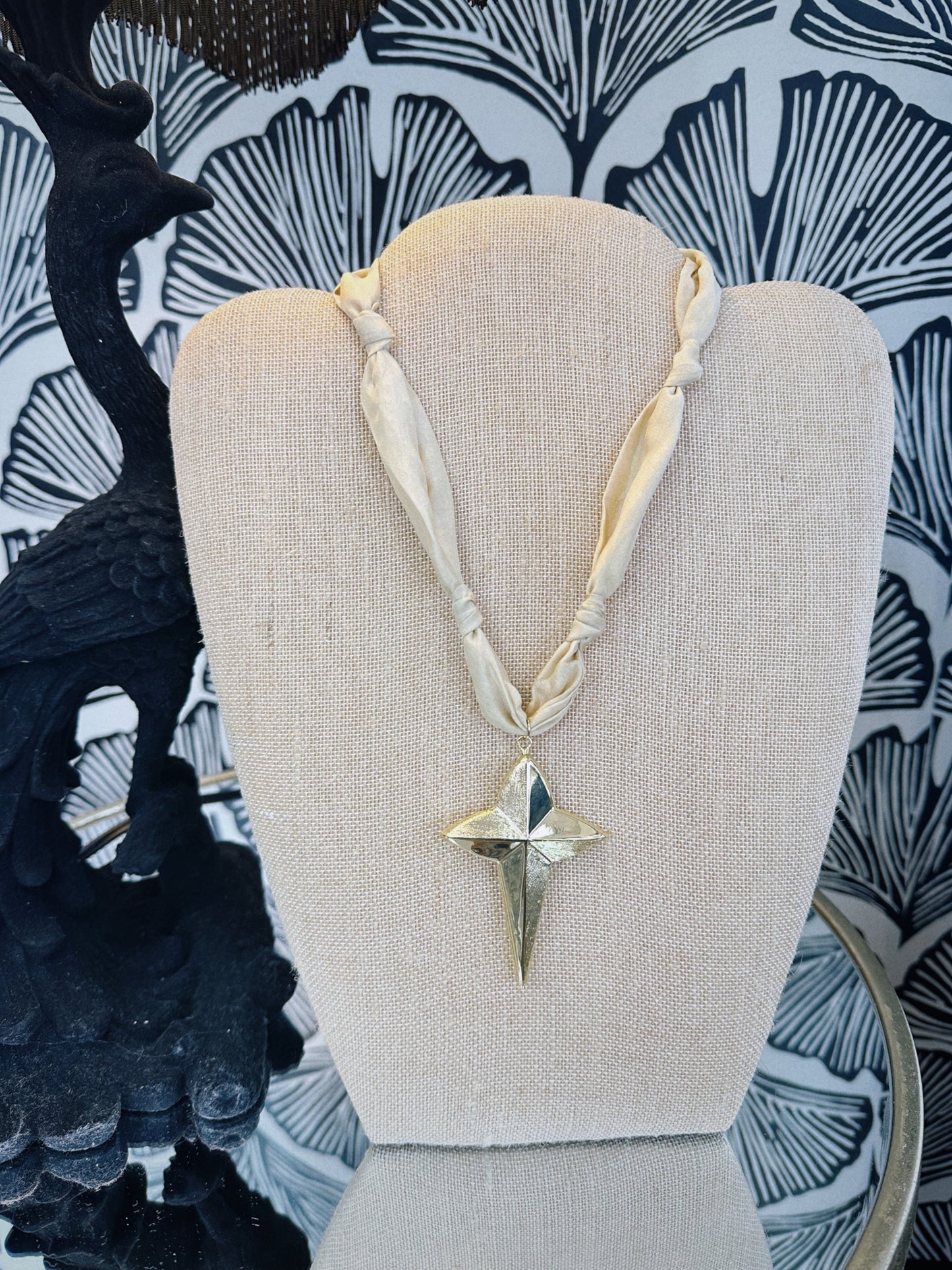 Celestial Glow Scarf Necklace