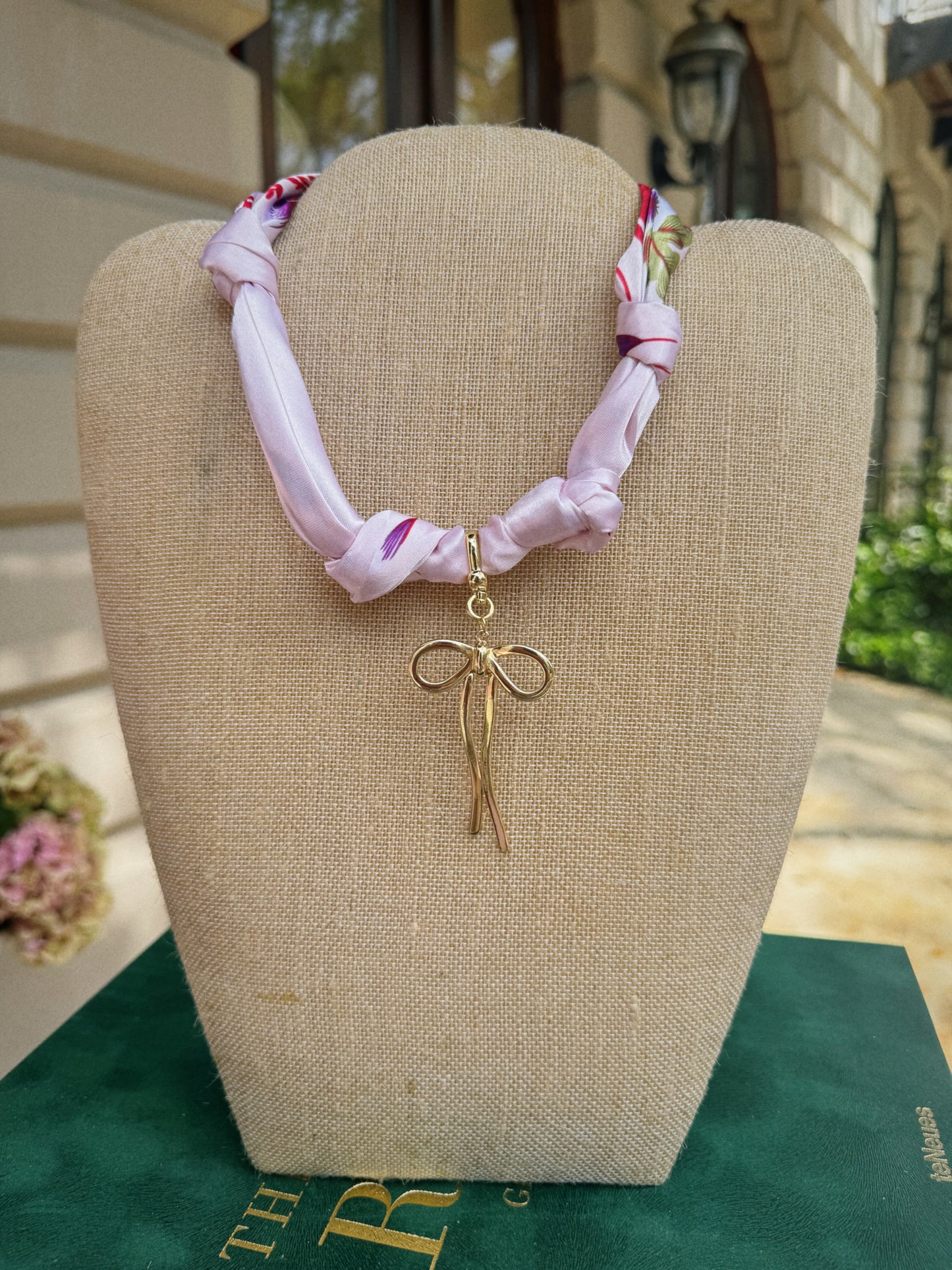 Bow Girl Scarf Necklace