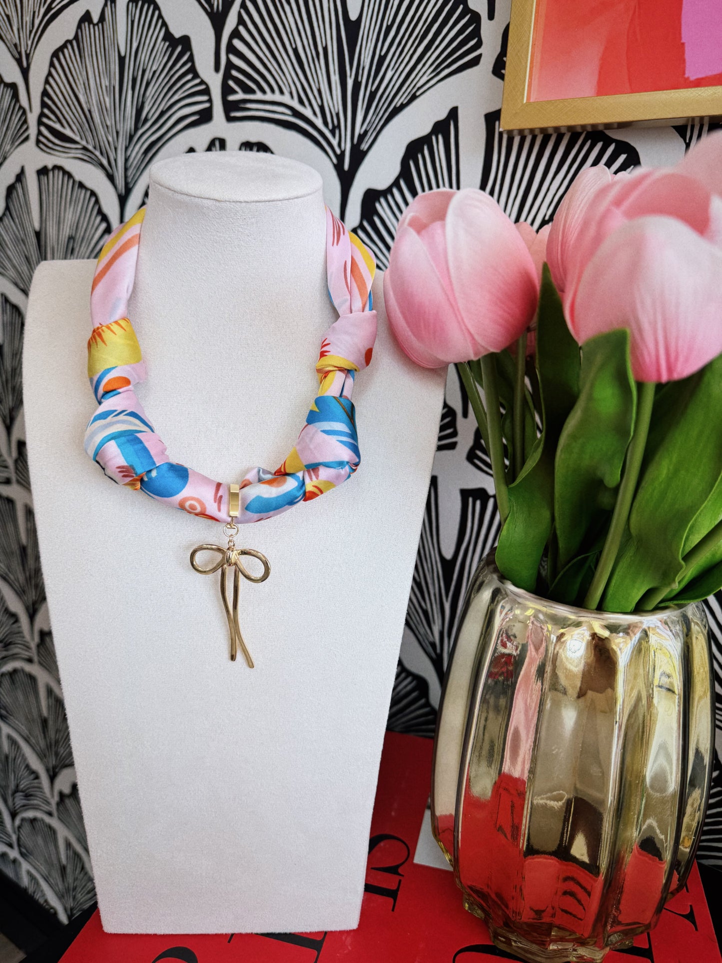 Bow Ways Scarf Necklace