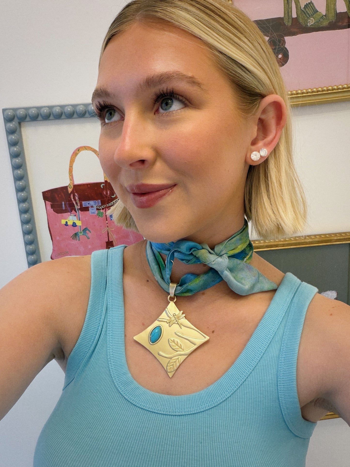 The Dragon Fly Scarf Necklace