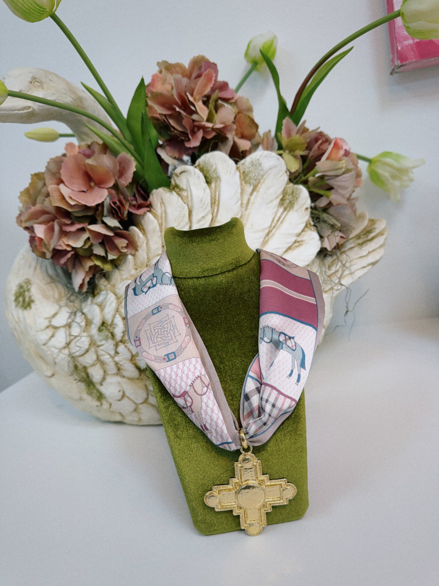 Stable Style Scarf Necklace