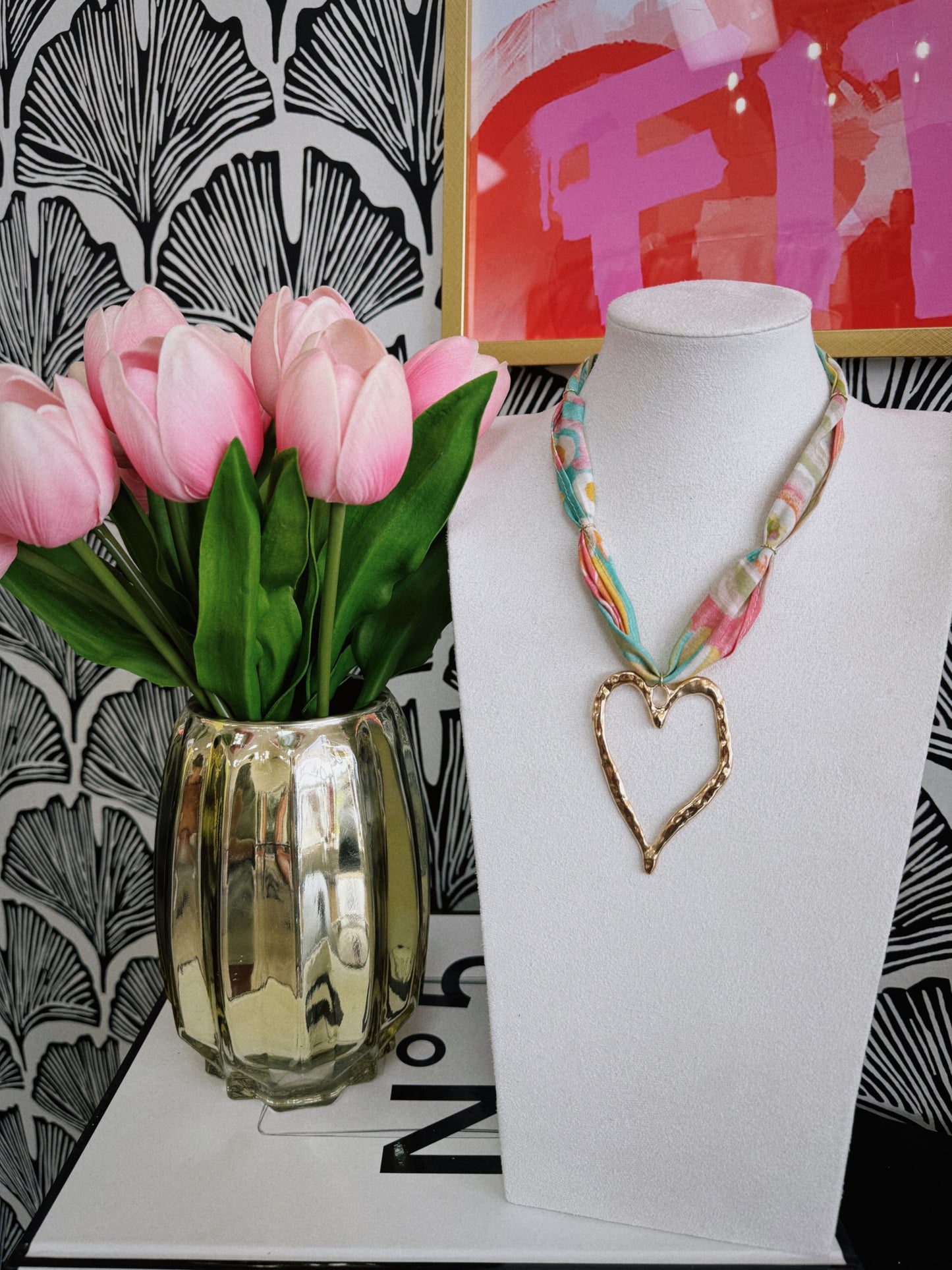 Mixed Emotions Scarf Necklace