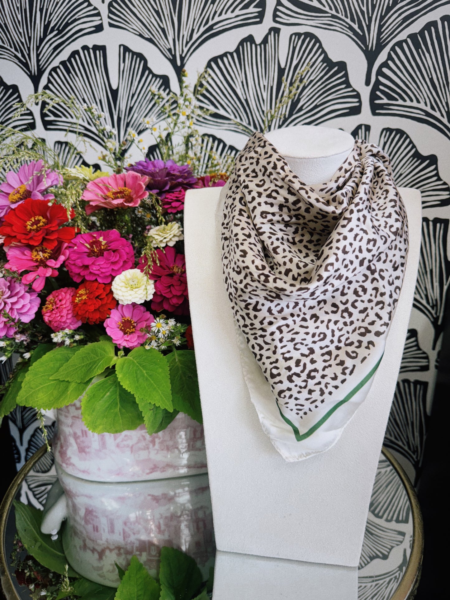 Mini Leopard Scarf