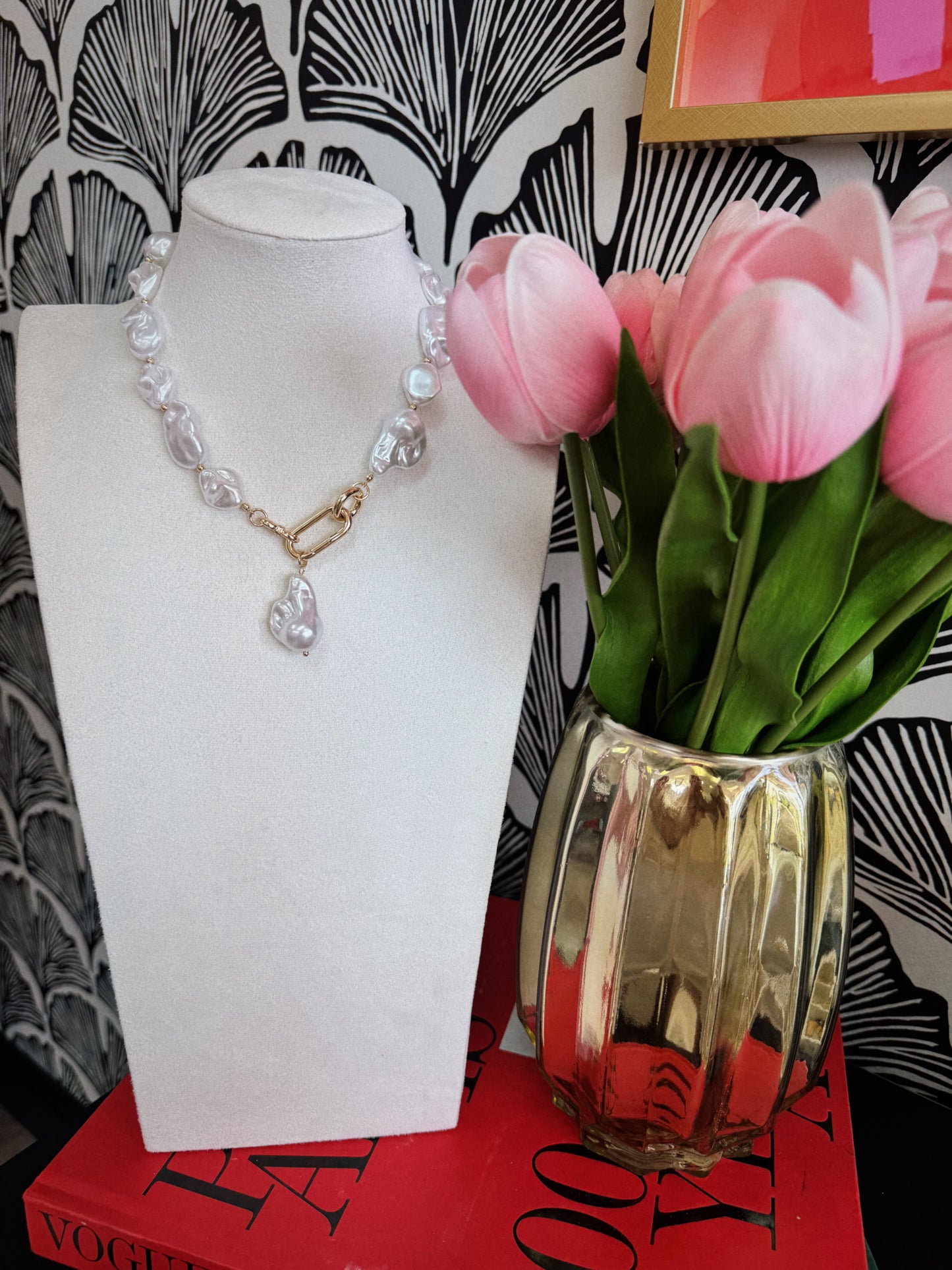 Gilded Pearl Dream Necklace