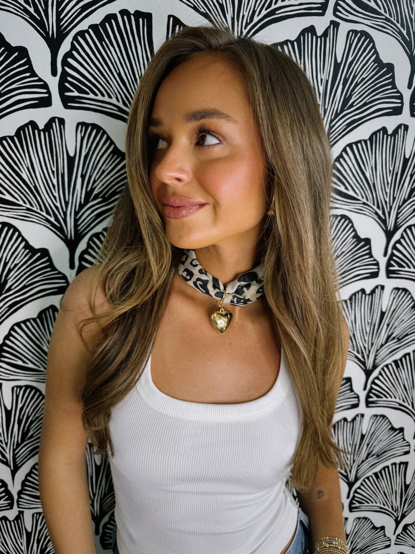 Cheetah Lover Scarf Necklace