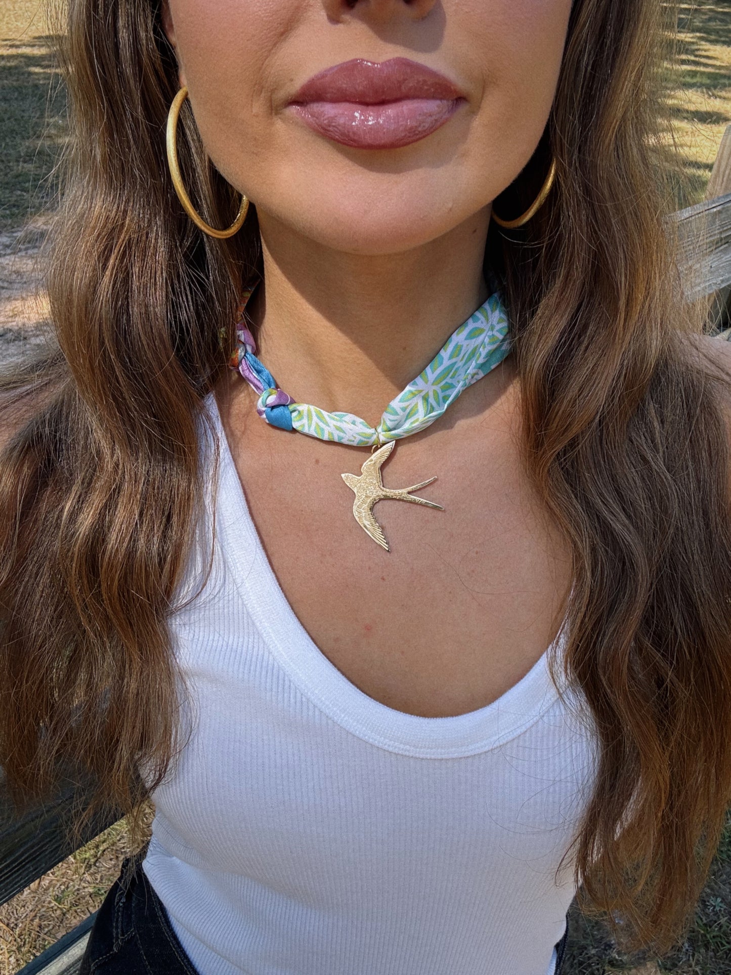 Wings of Grace Scarf Necklace