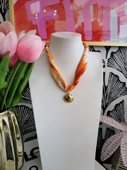 Seashell Scarf Necklace
