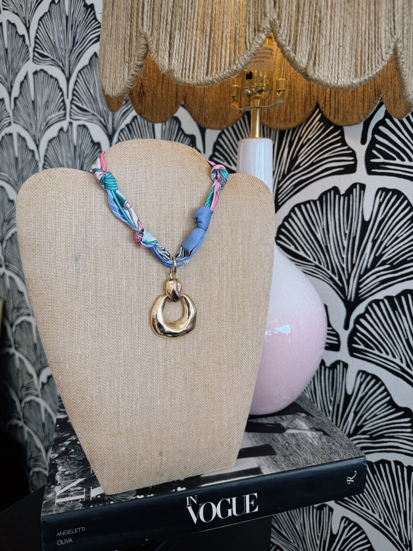 Golden Crush Scarf Necklace
