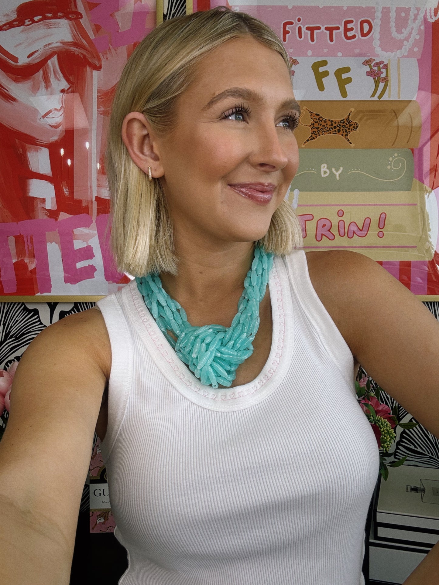 Tidal Knot Necklace - Turquoise