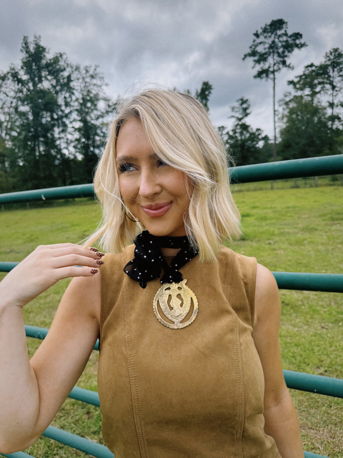 Antique Accent Scarf Necklace