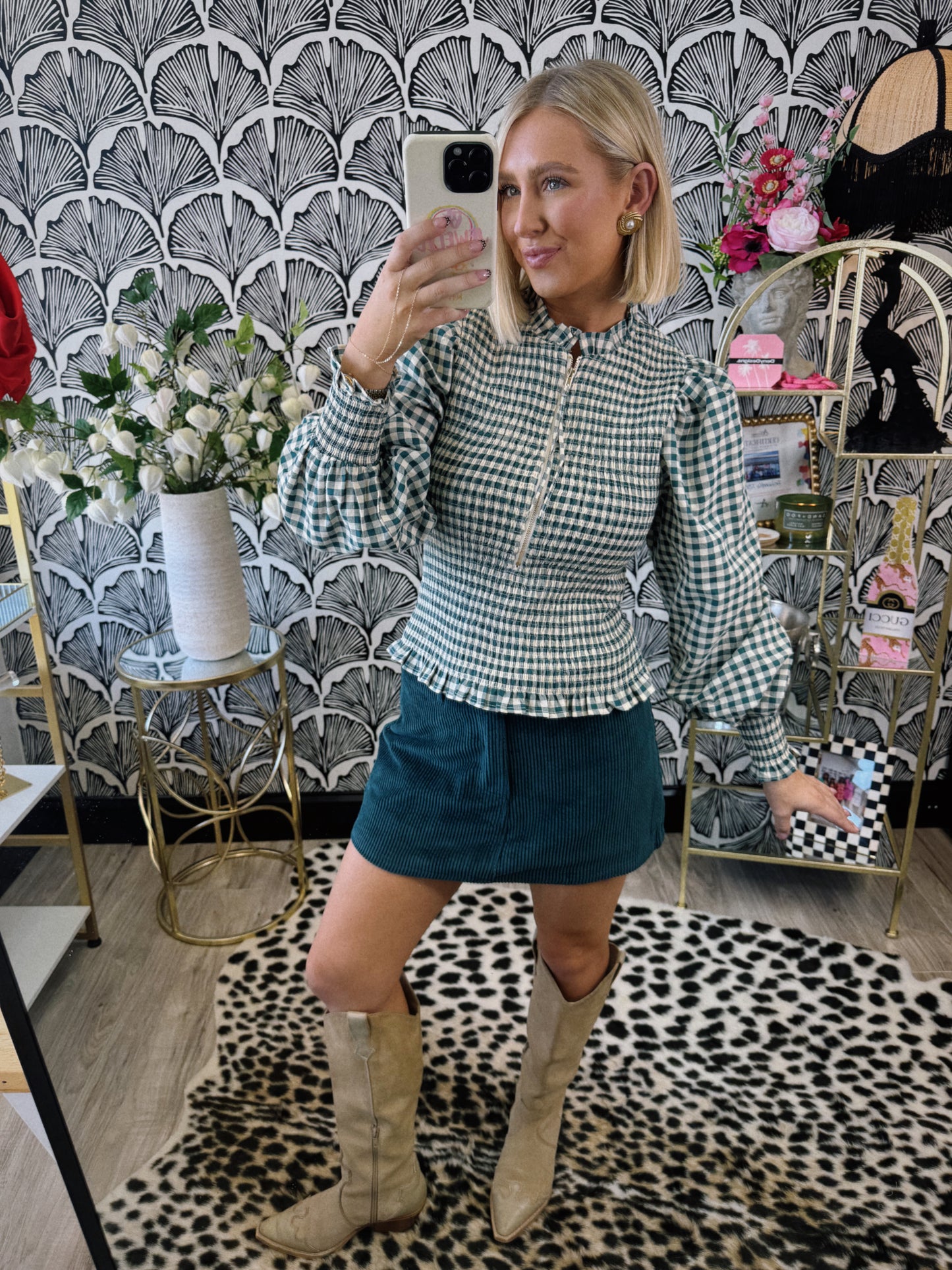 Morning Gingham Top