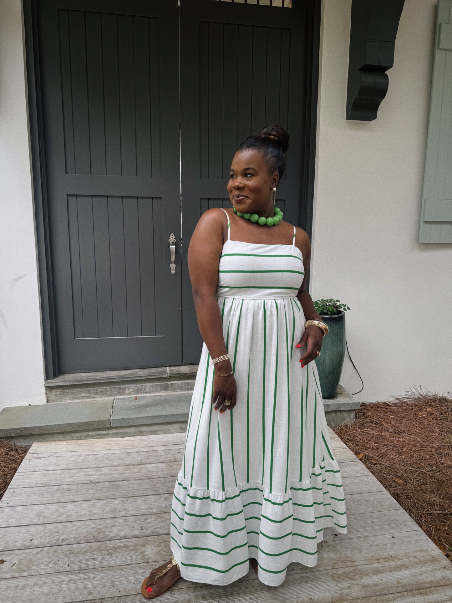 Tropical Stripes Dress