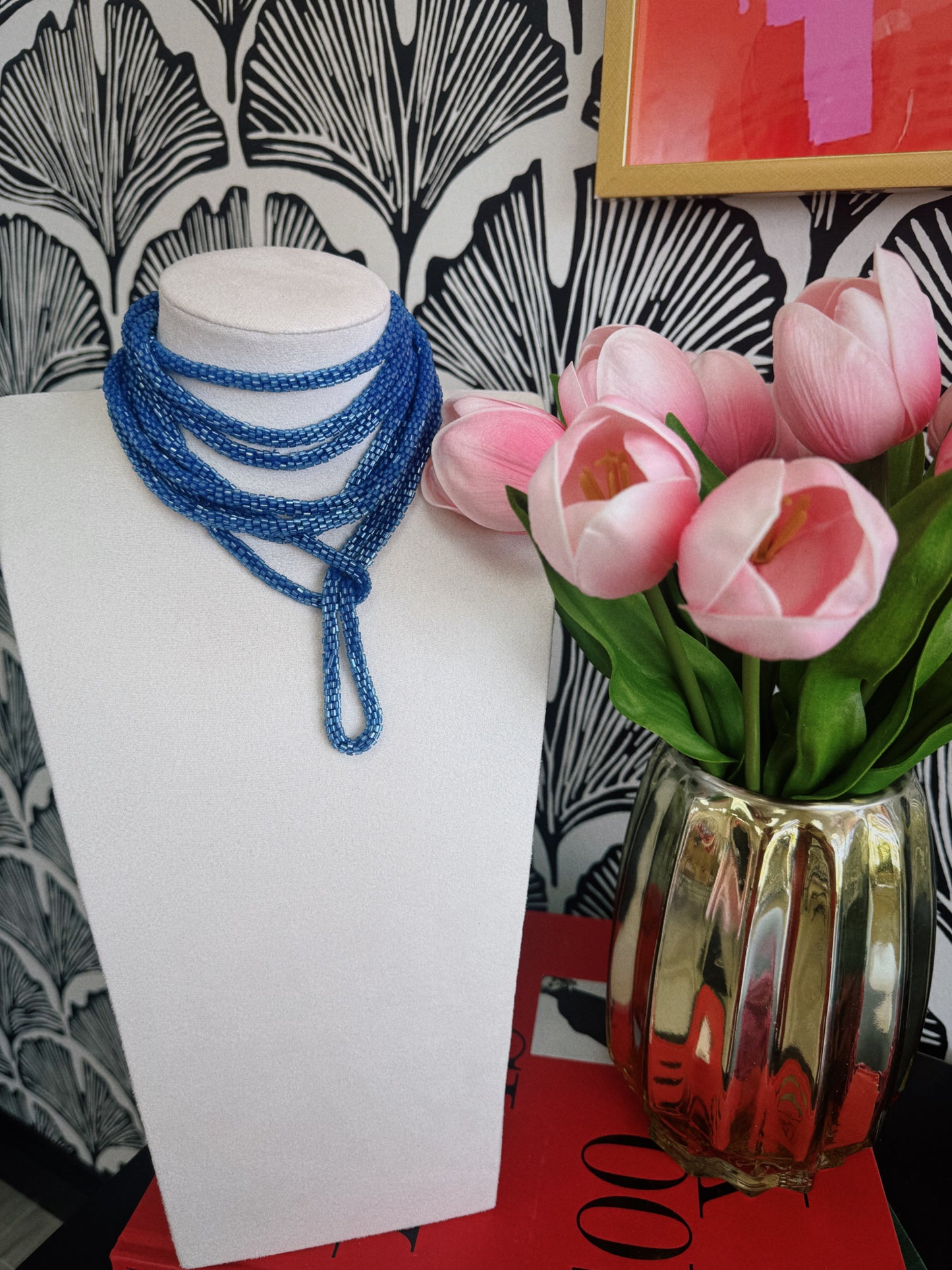 Luna Loop Necklace - Royal Blue
