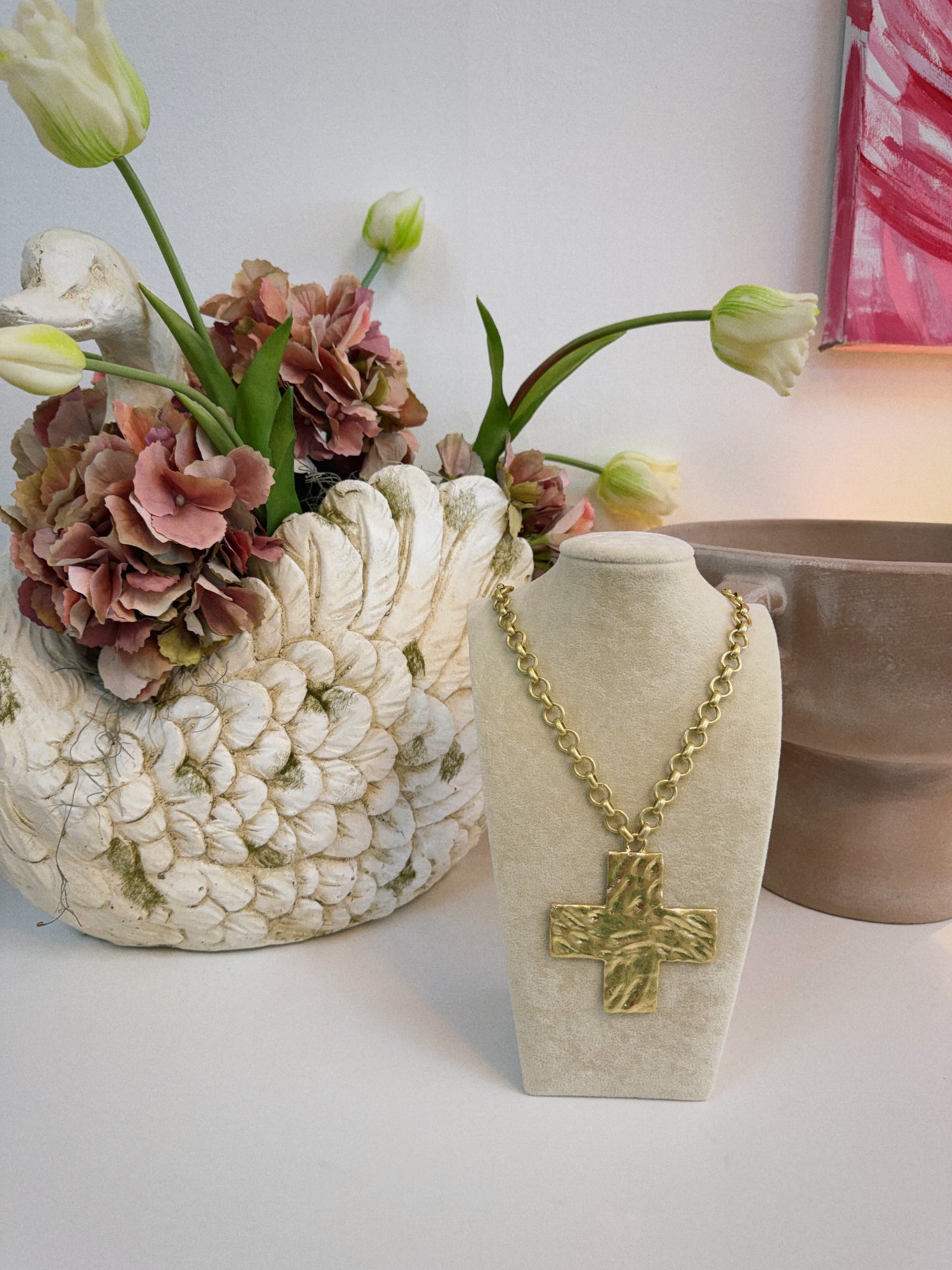 Chunky Cross Necklace