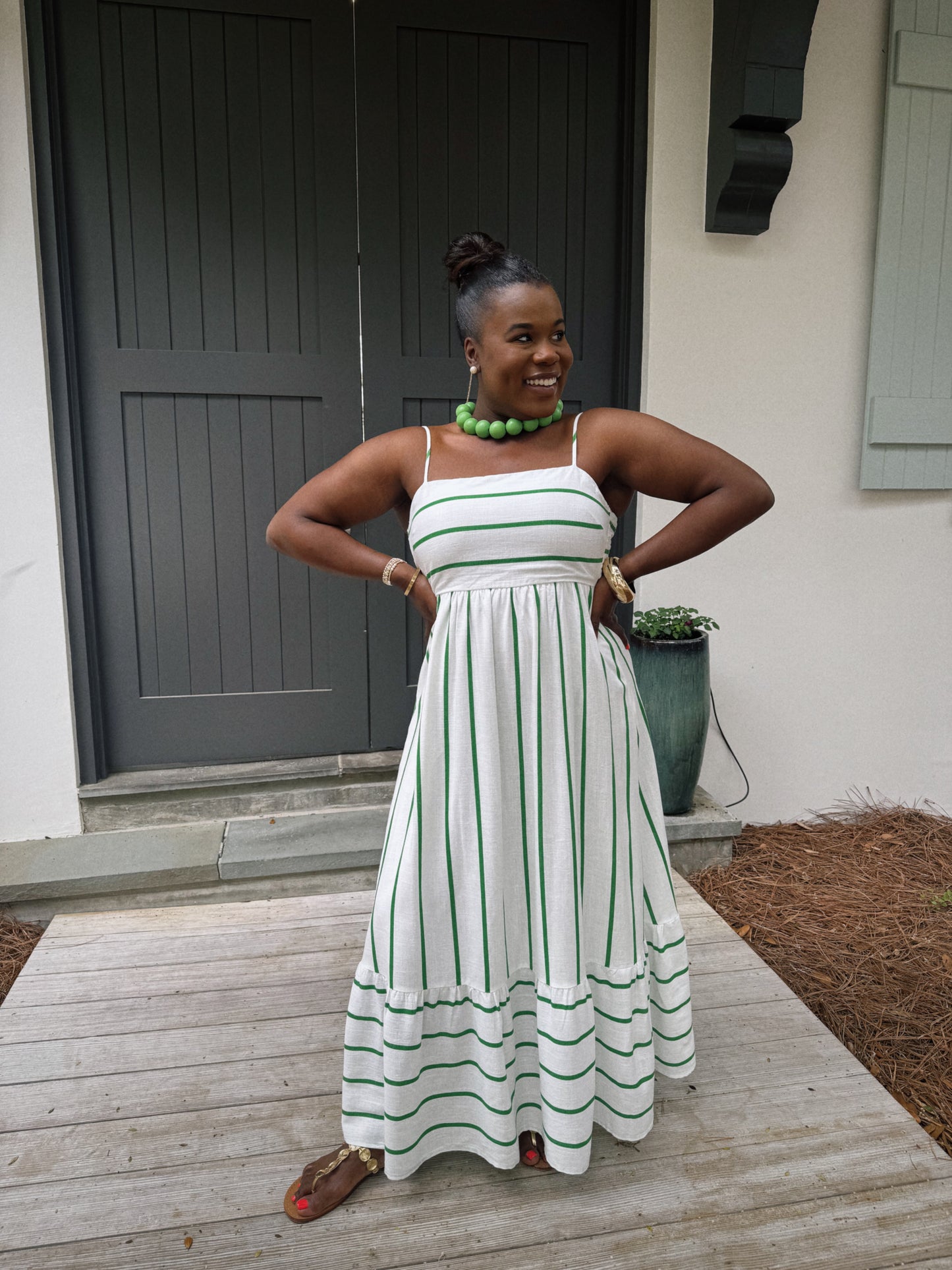 Tropical Stripes Dress