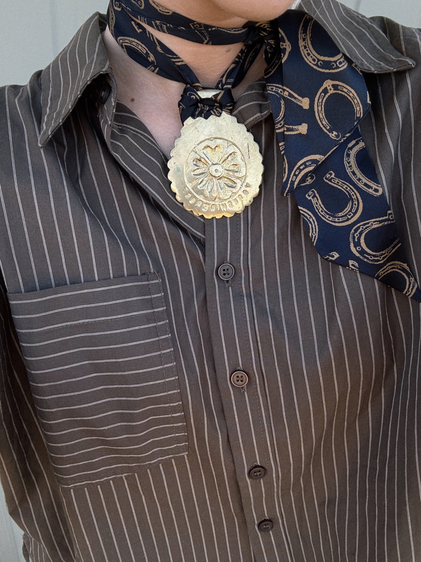 Yorkshire Vintage Pendant Scarf Necklace