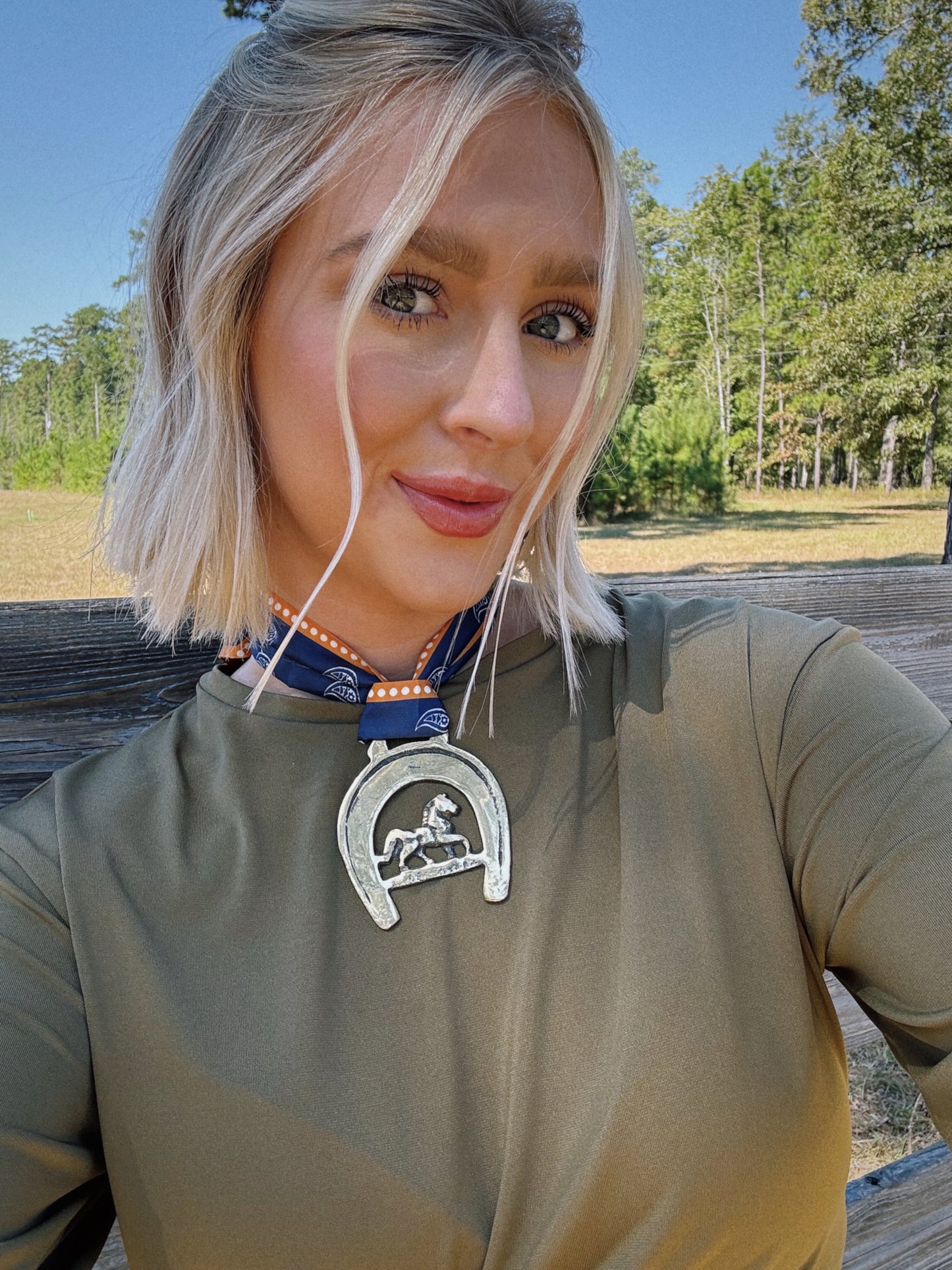 The Rosé Rider Vintage Scarf Necklace