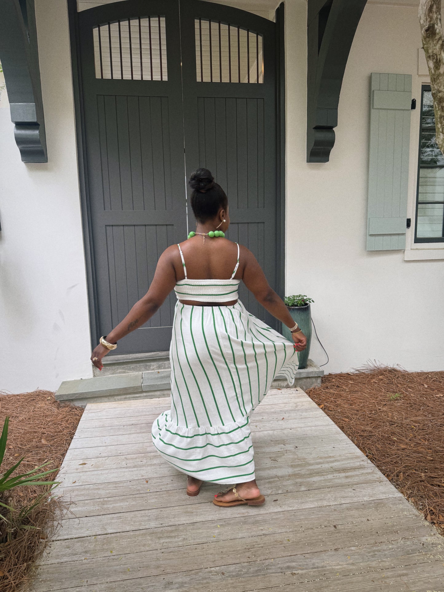 Tropical Stripes Dress