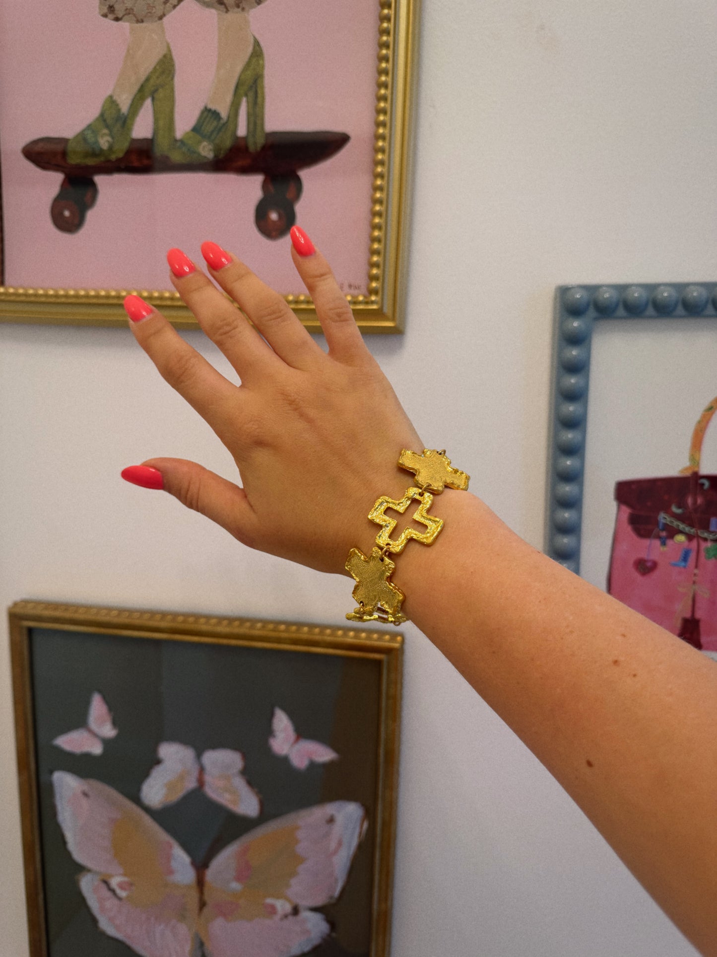 Golden Crossroads Bracelet