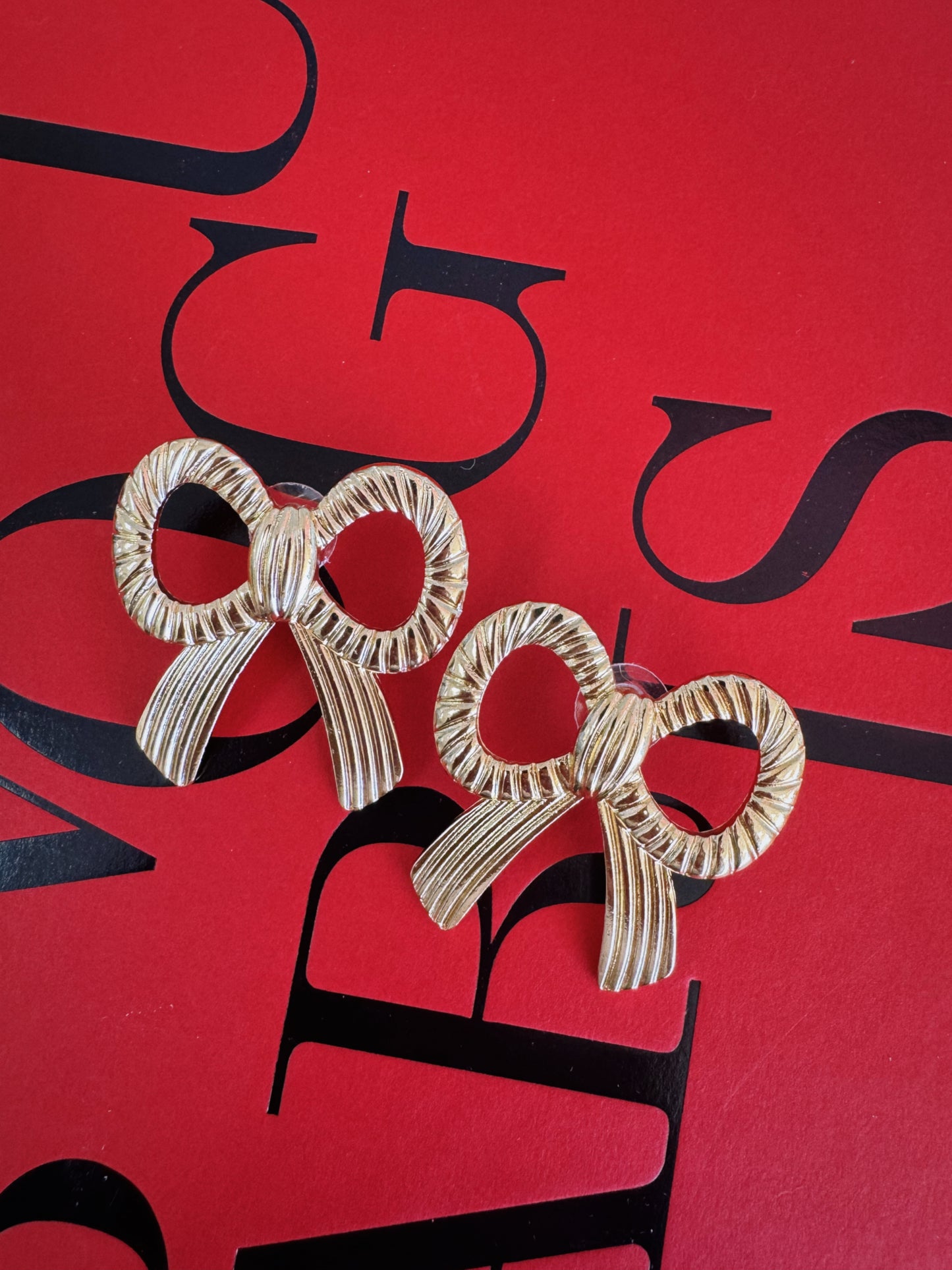 Boldly Bow Earrings