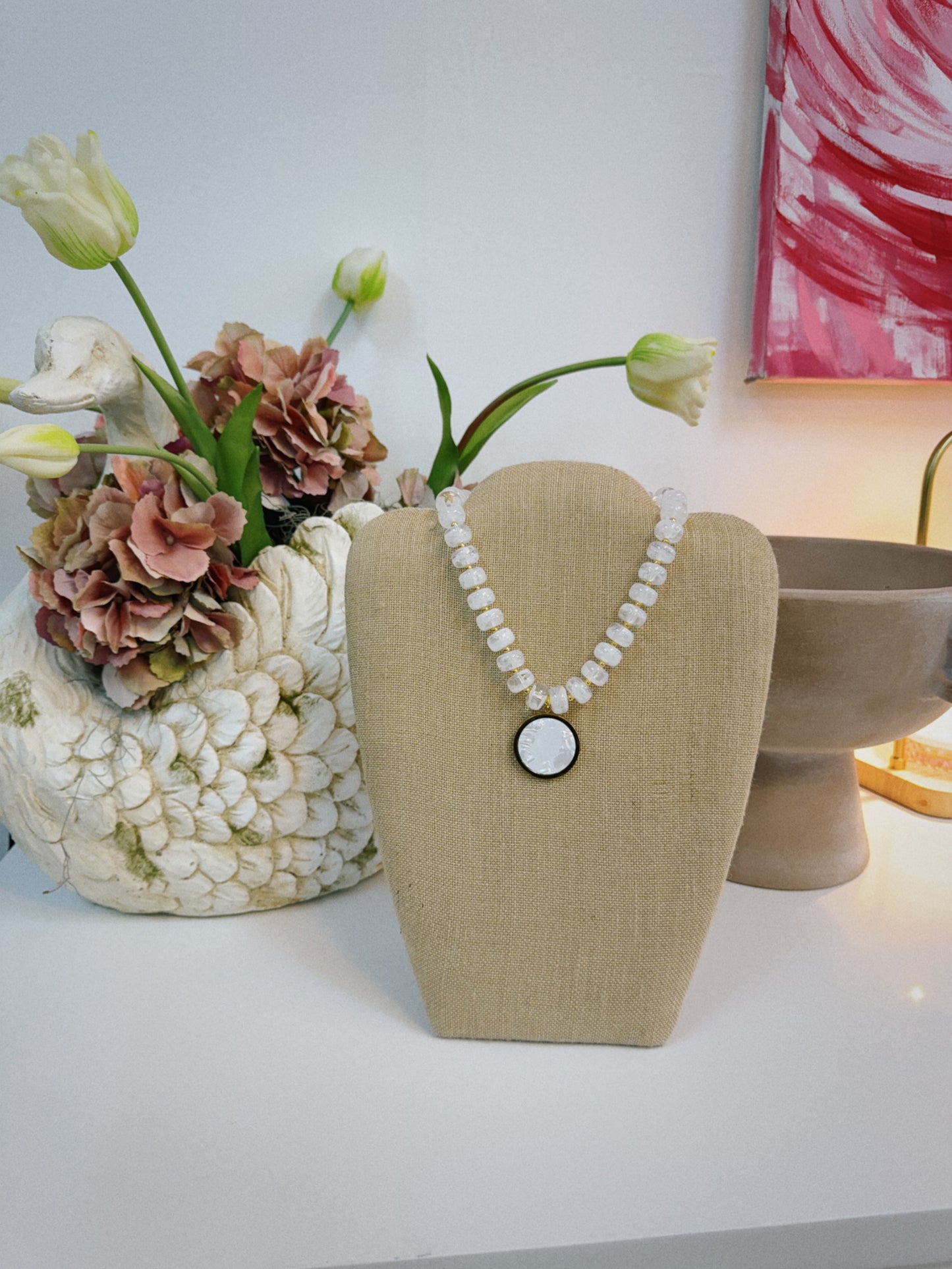 The White Beads Necklace