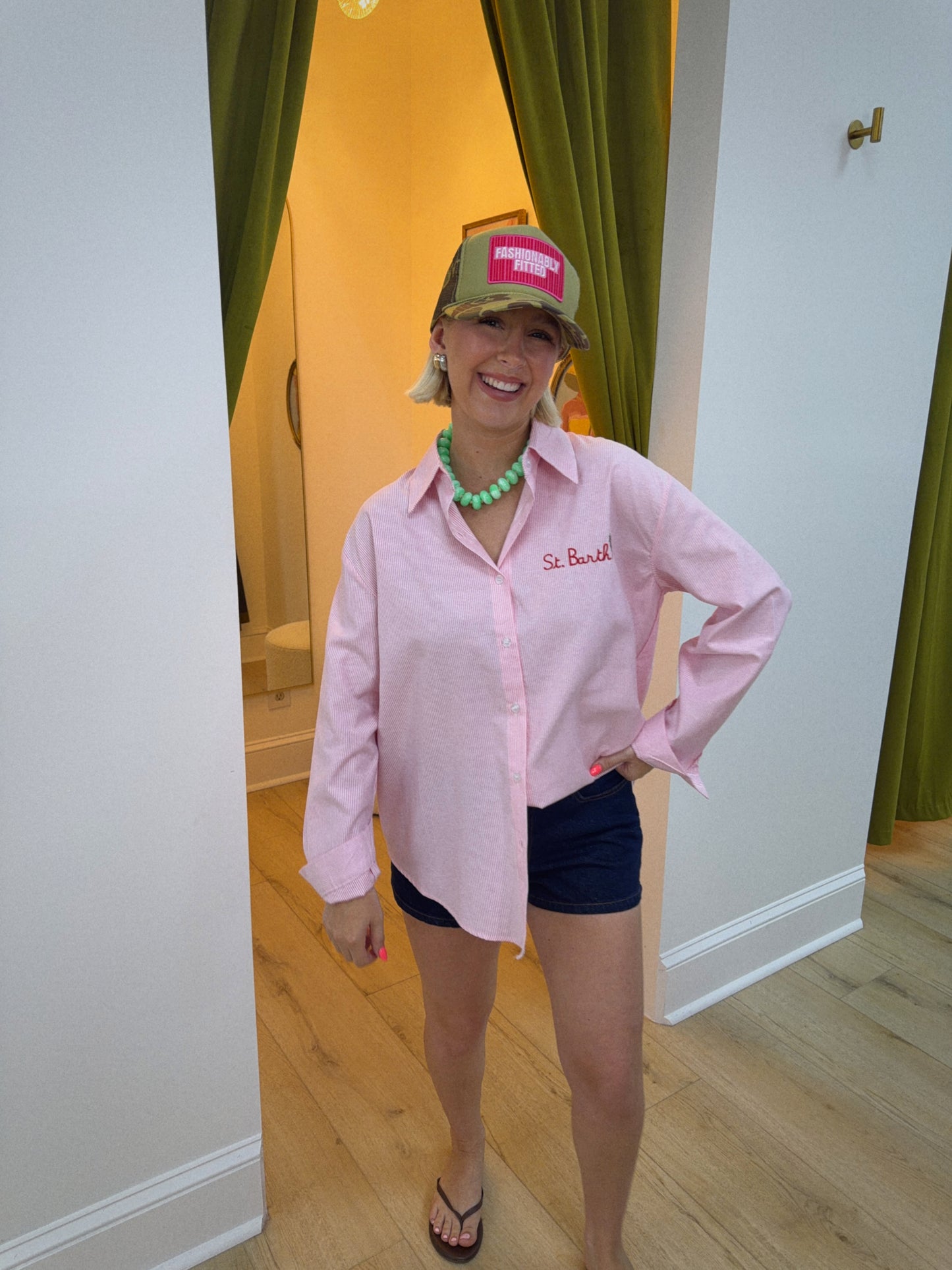 St. Barth I Love Button Up