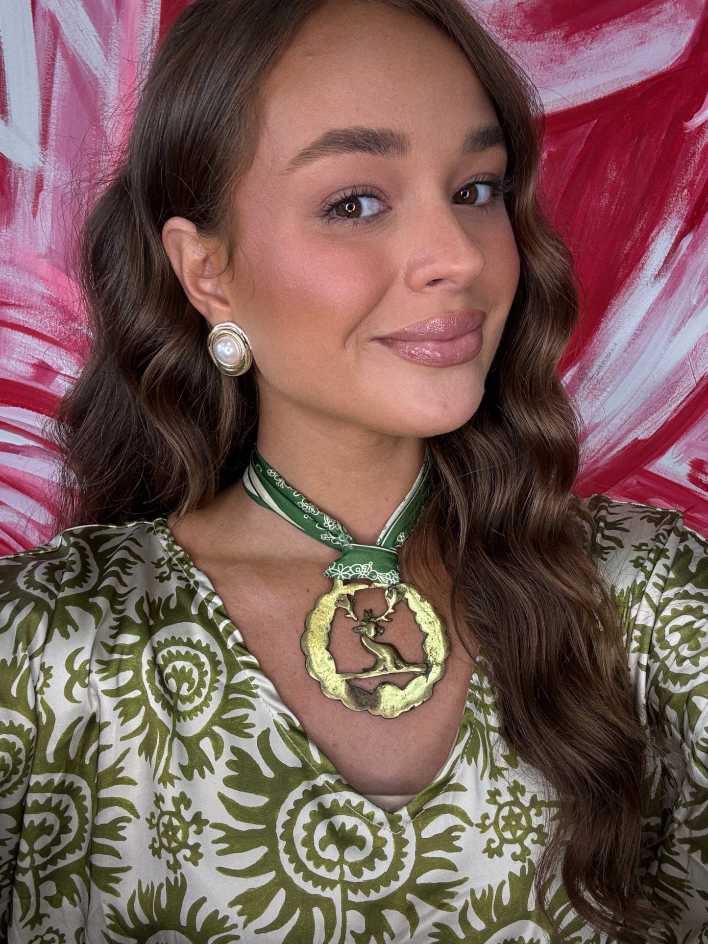 Golden Outlaw Scarf Necklace